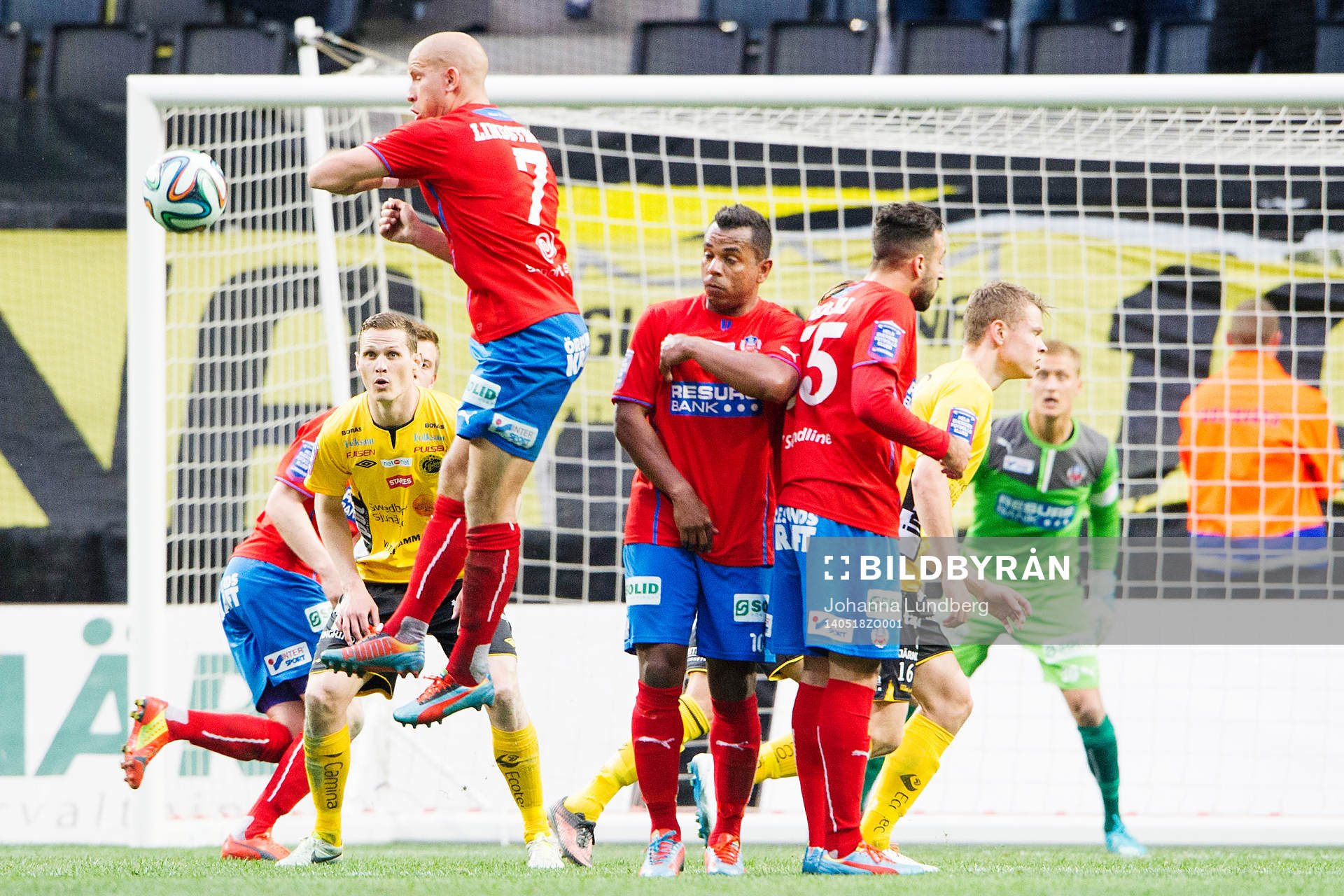 Helsingborgs Mattias Lindström, Álvaro Santos och Abdul