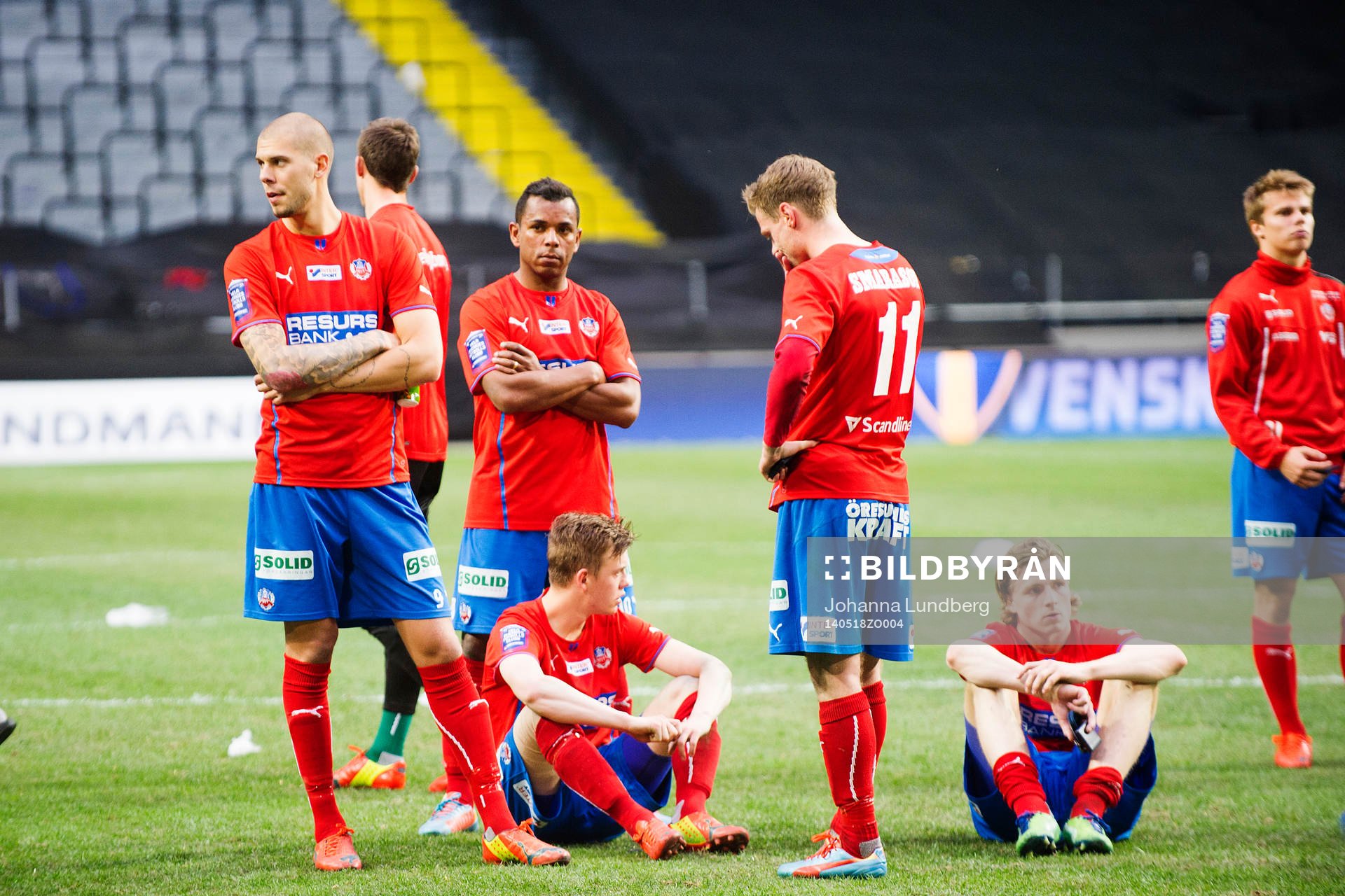 Helsingborgs spelare deppar
