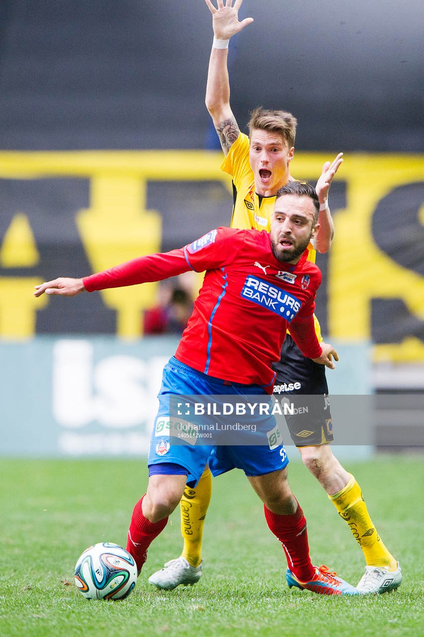 Helsingborgs Abdul Khalili och Elfsborgs Lasse Nilsson