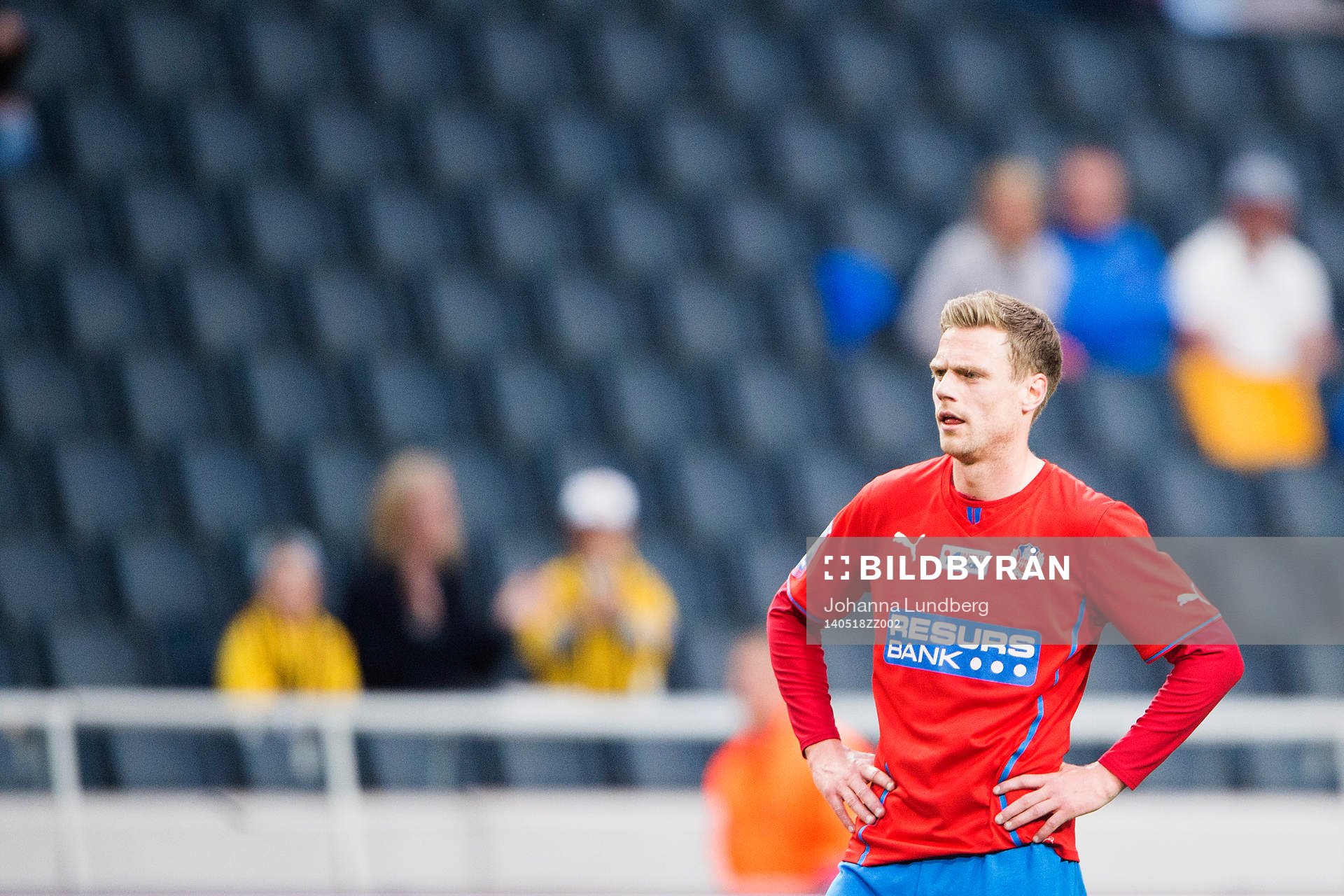  Helsingborgs Arnór Smárason under finalen av Svenska Cupen mellan Helsingborg och Elfsborg den 18 maj 2014 i Stockholm. 