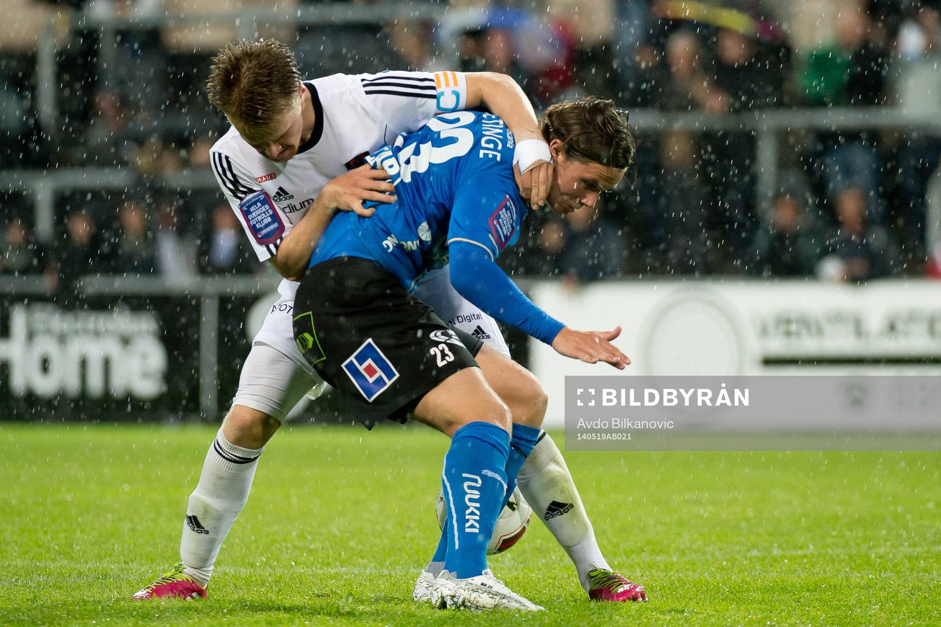 Brommapojkarnas Jacob Une Larsson och Halmstads Marcus
