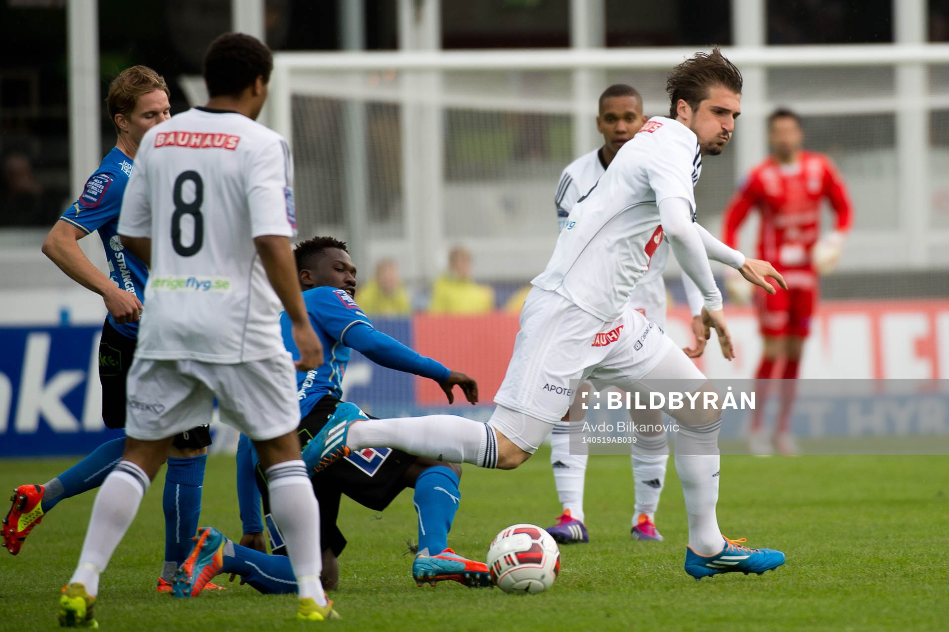 Brommapojkarnas Dardan Rexhepi under fotbollsmatchen i allsvenskan mellan Halmstad och Brommapojkarna den 19 Maj 2014 i Halmstad.