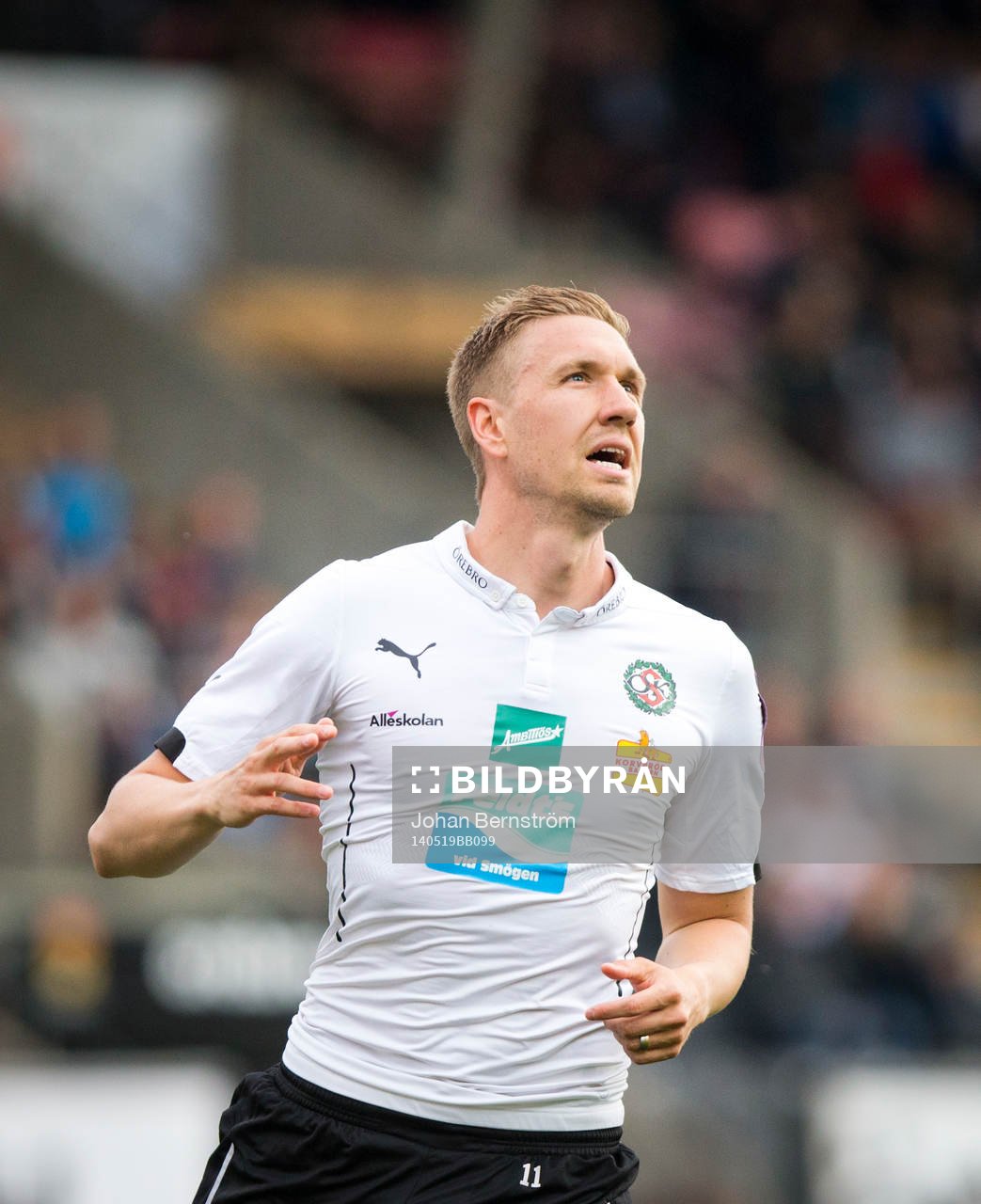 Örebros Marcus Pode under fotbollsmatchen i Allsvenskan mellan Örebro och Gefle den 19 maj 2014 i Örebro.