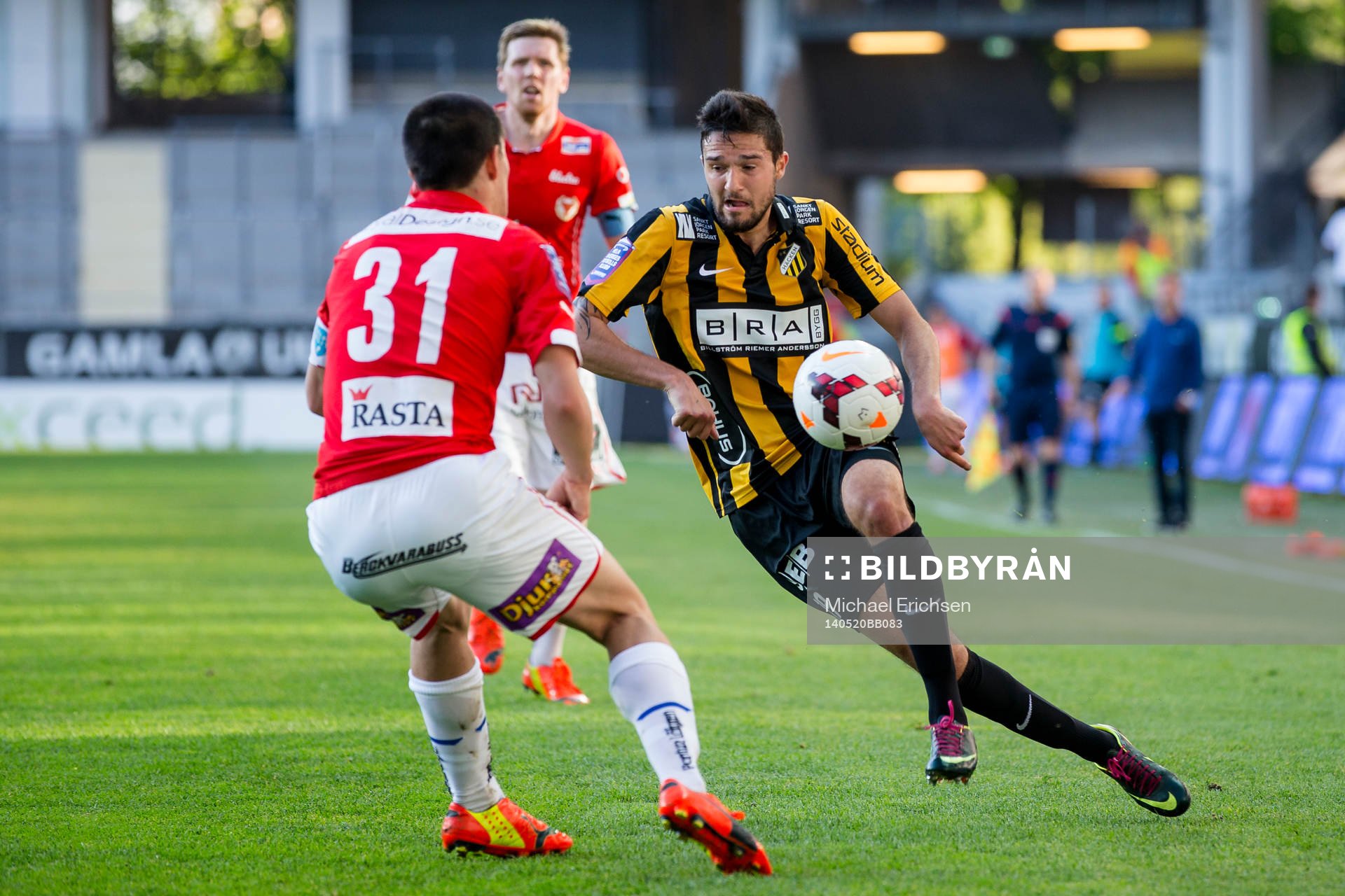 Häckens Leonard Zuta mot Kalmars Sebastian Ramhorn