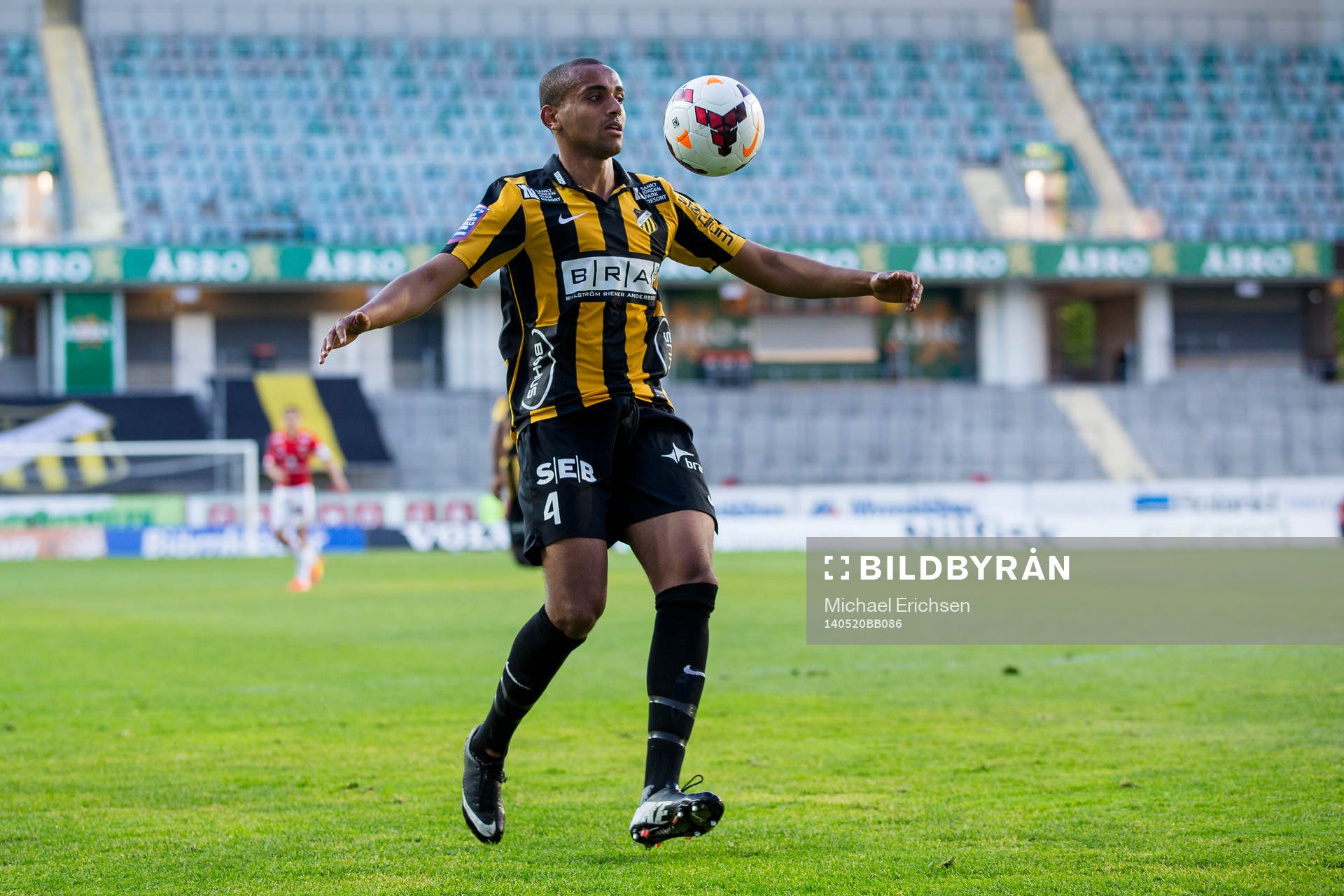 Häckens Walid Atta under fotbollsmatchen i Allsvenskan mellan Häcken - Kalmar den 20 maj 2014 i Göteborg.