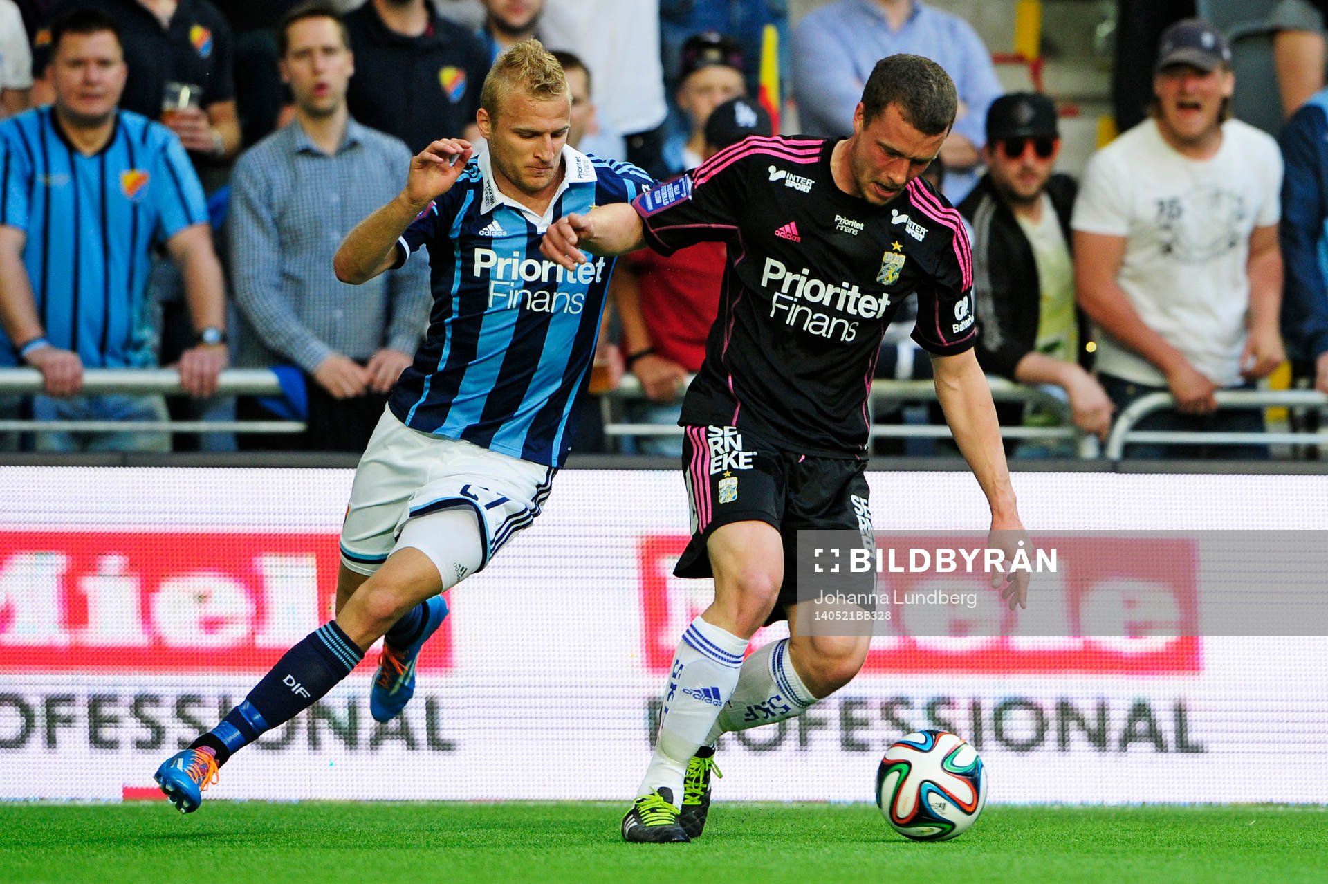 IFK Göteborgs Jakob Johansson  och Djurgårdens Vytautas