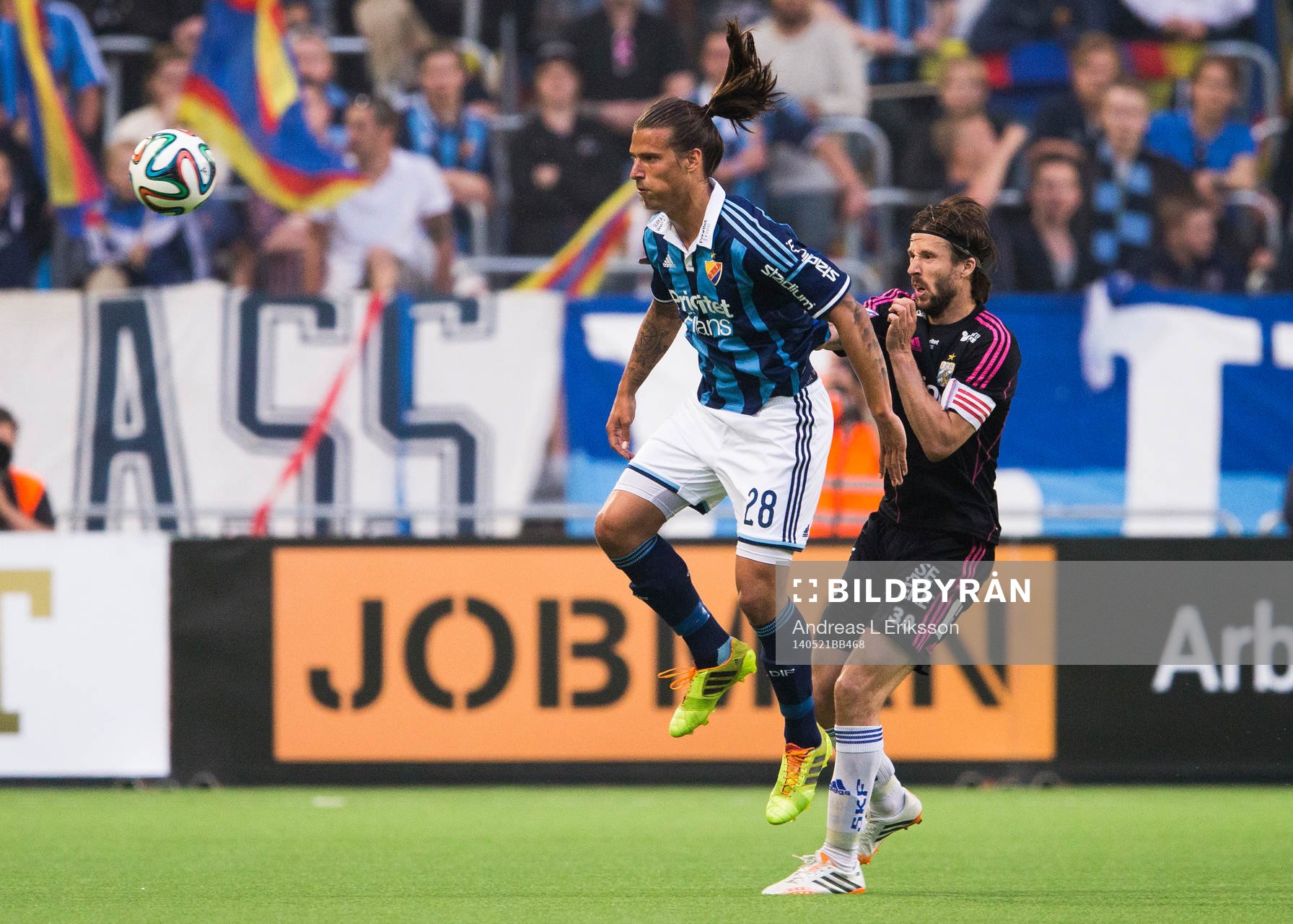 Djurgårdens Aleksandar Prijovic och IFK Göteborgs Mattias