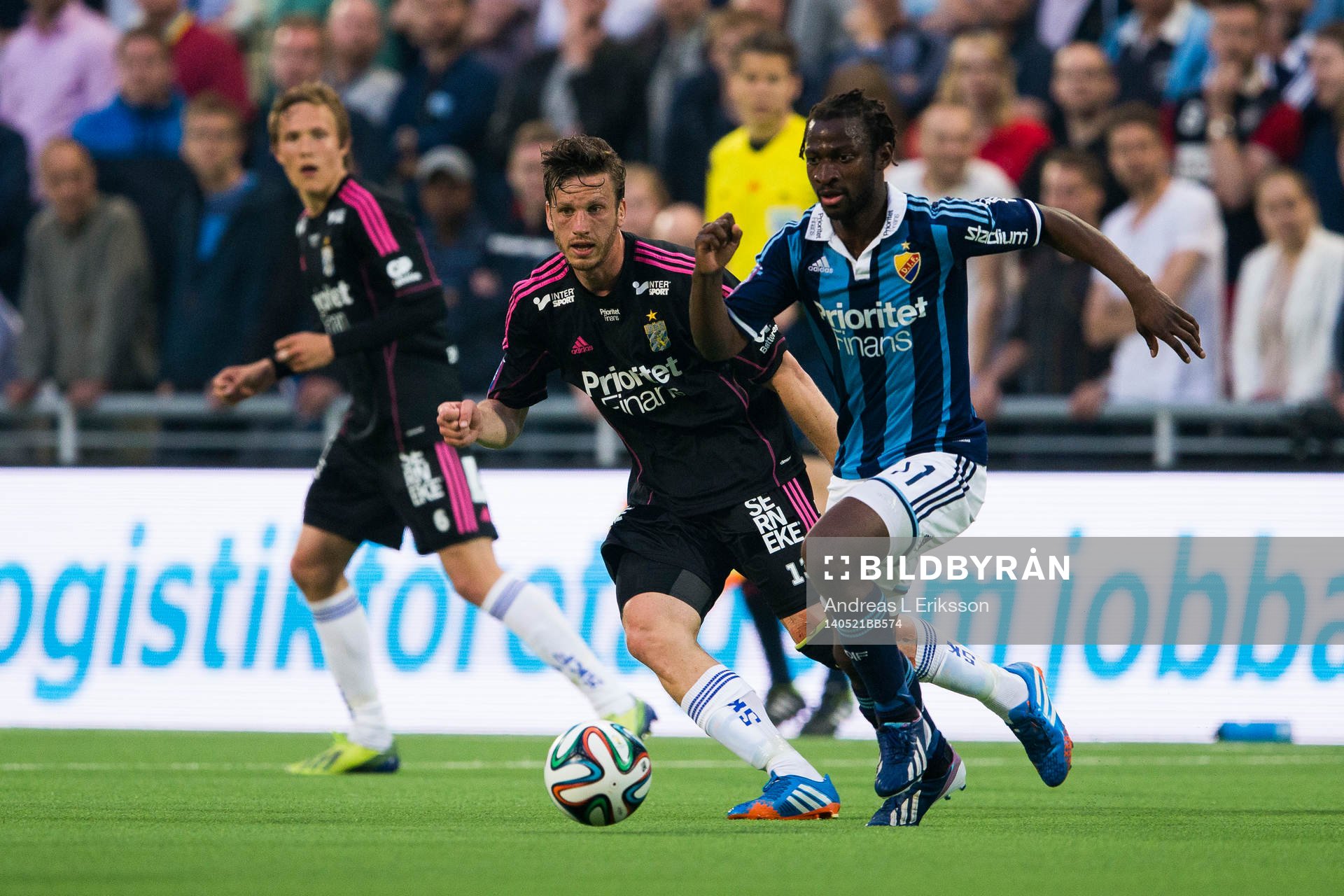 IFK Göteborgs Gustav Svensson och Djurgårdens Amadou Jawo