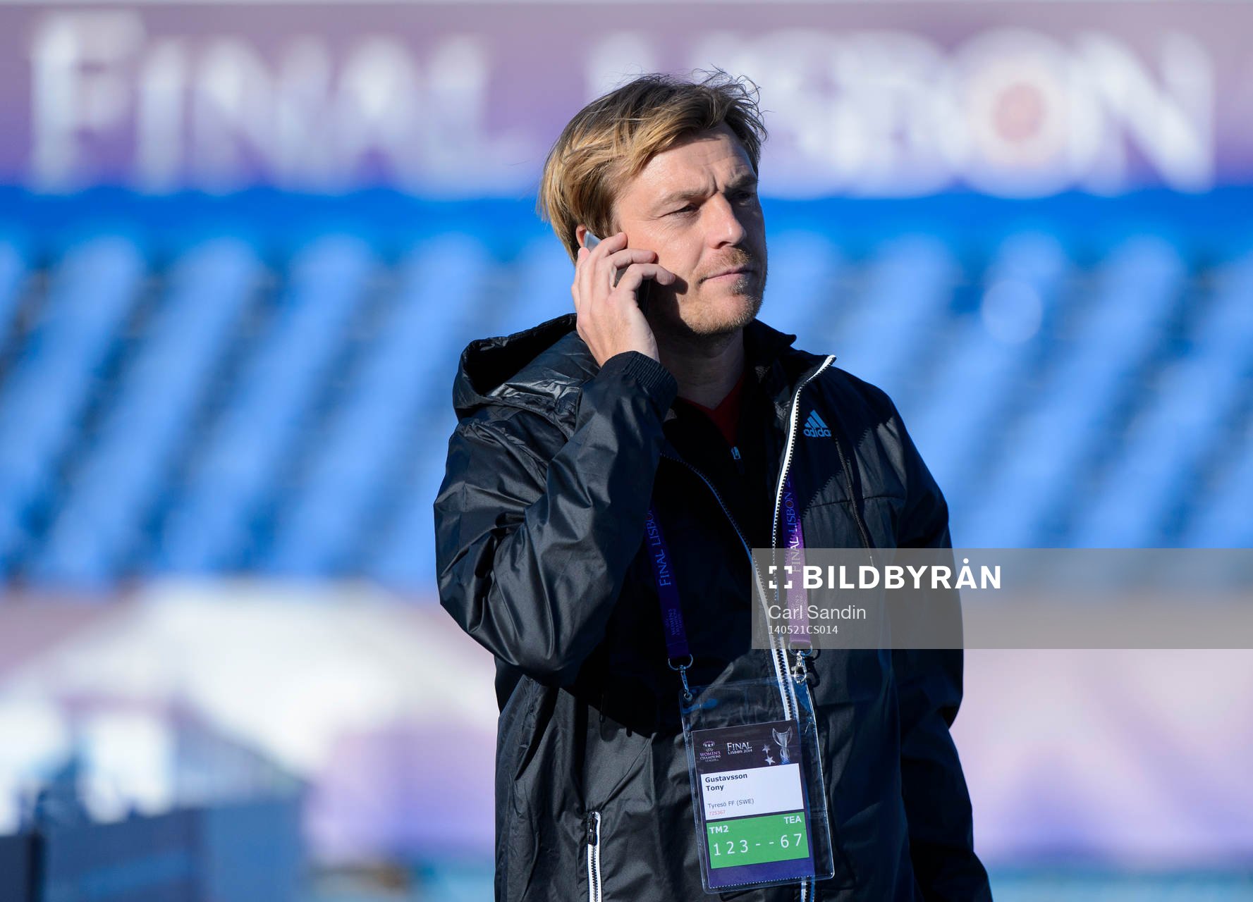 Tyresös tränare Tony Gustavsson före en träning