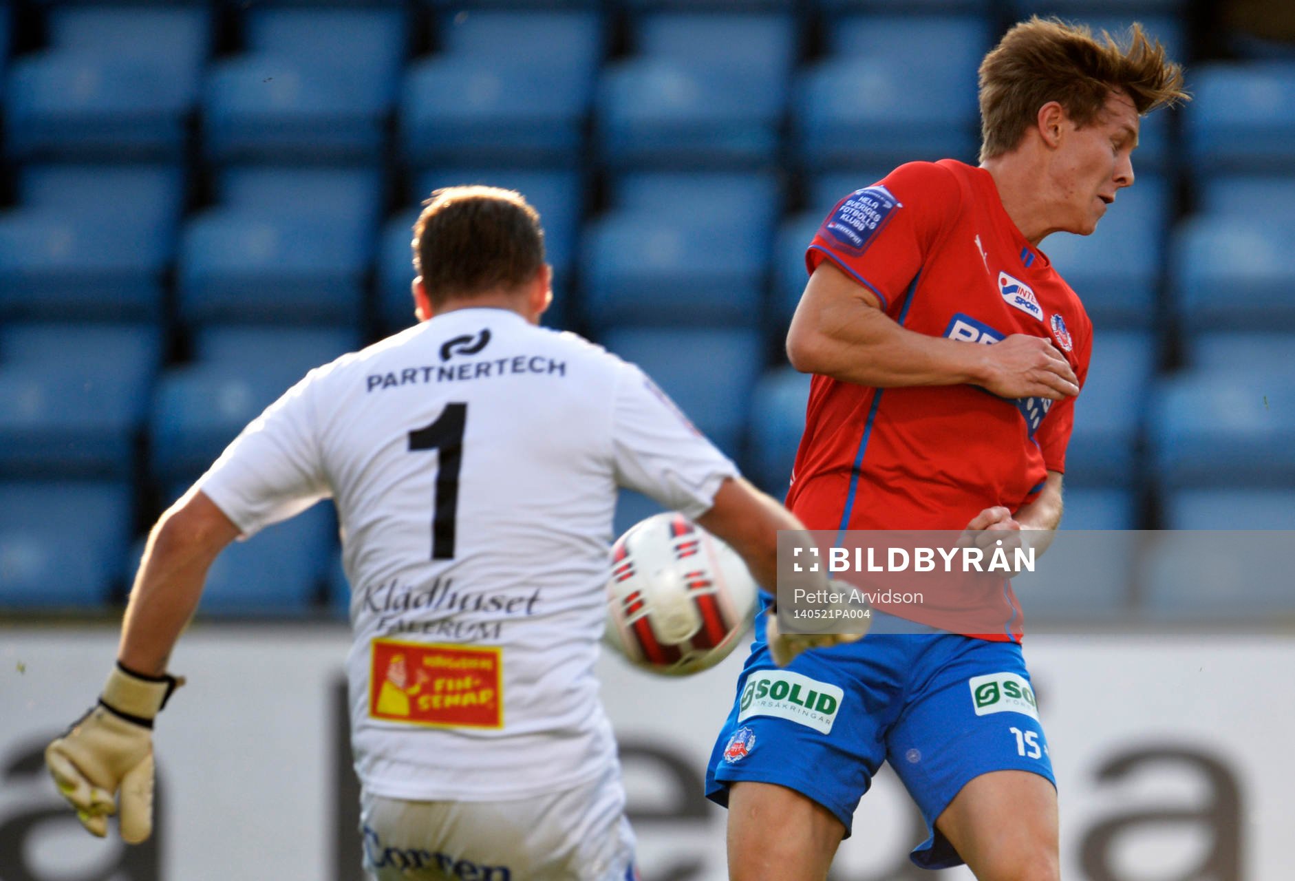 Åtvidabergs målvakt Henrik Gustavsson och Helsingborgs