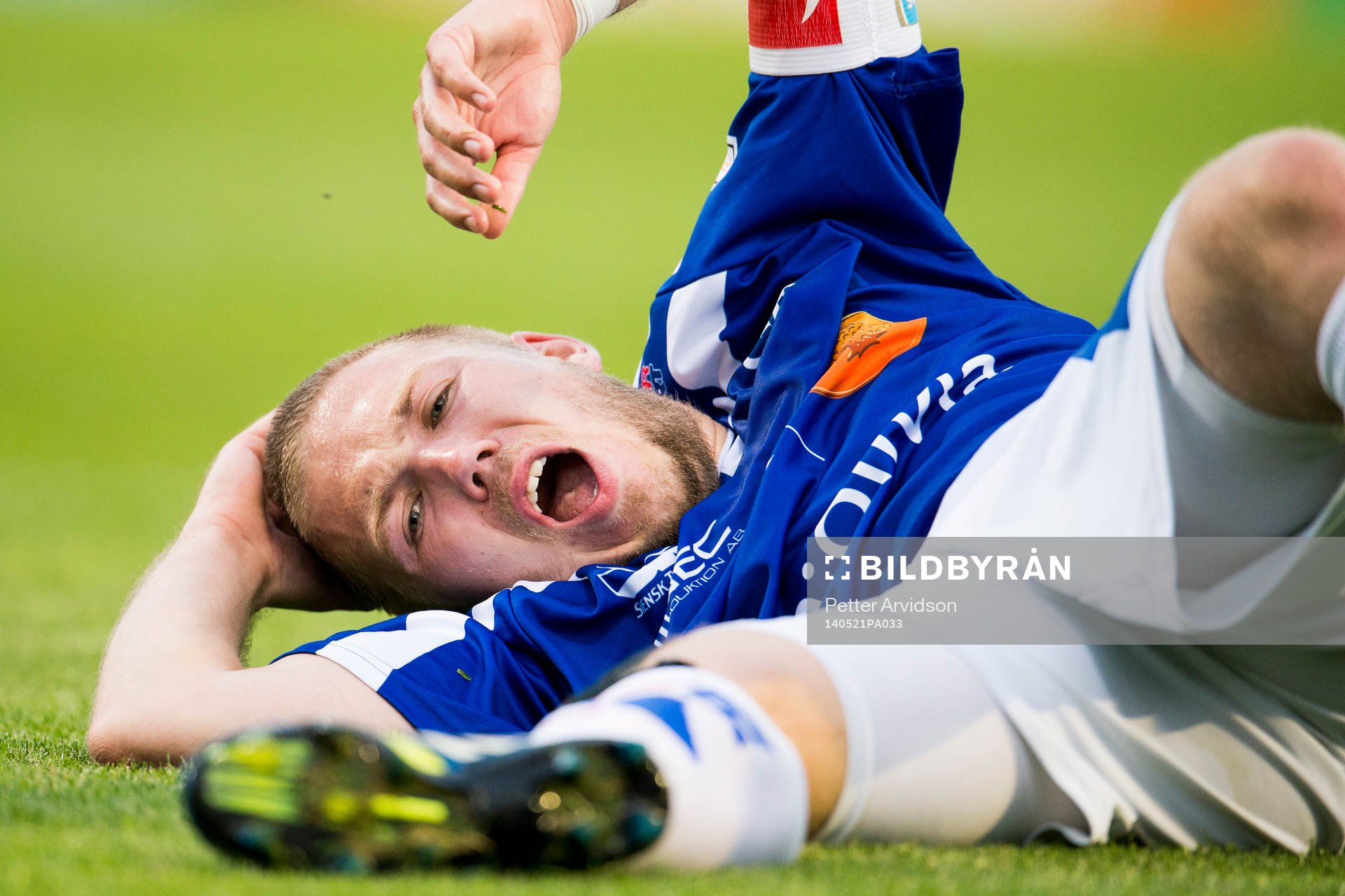 Åtvidabergs Anton Tinnerholm har ont