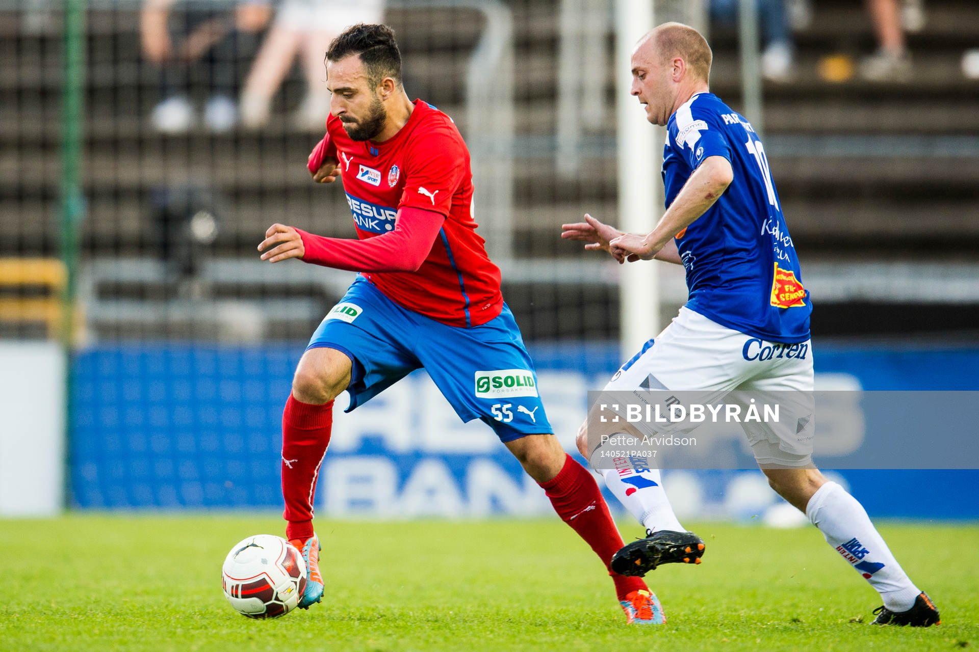 Helsingborgs Abdul Khalili och Åtvidabergs Daniel Sjölund