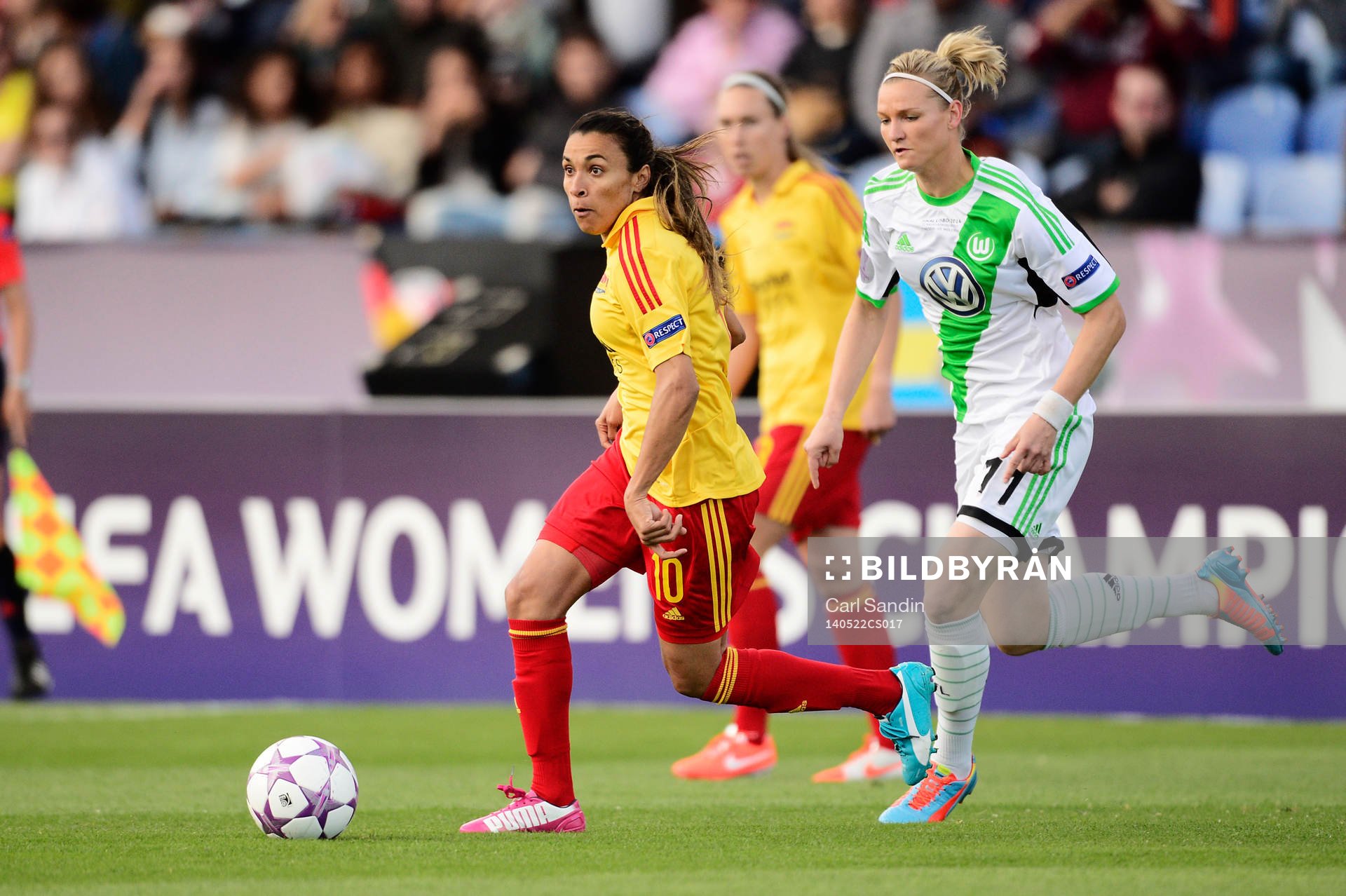 Tyresös Marta Vieira da Silva  och Wolfsburgs Alexandra