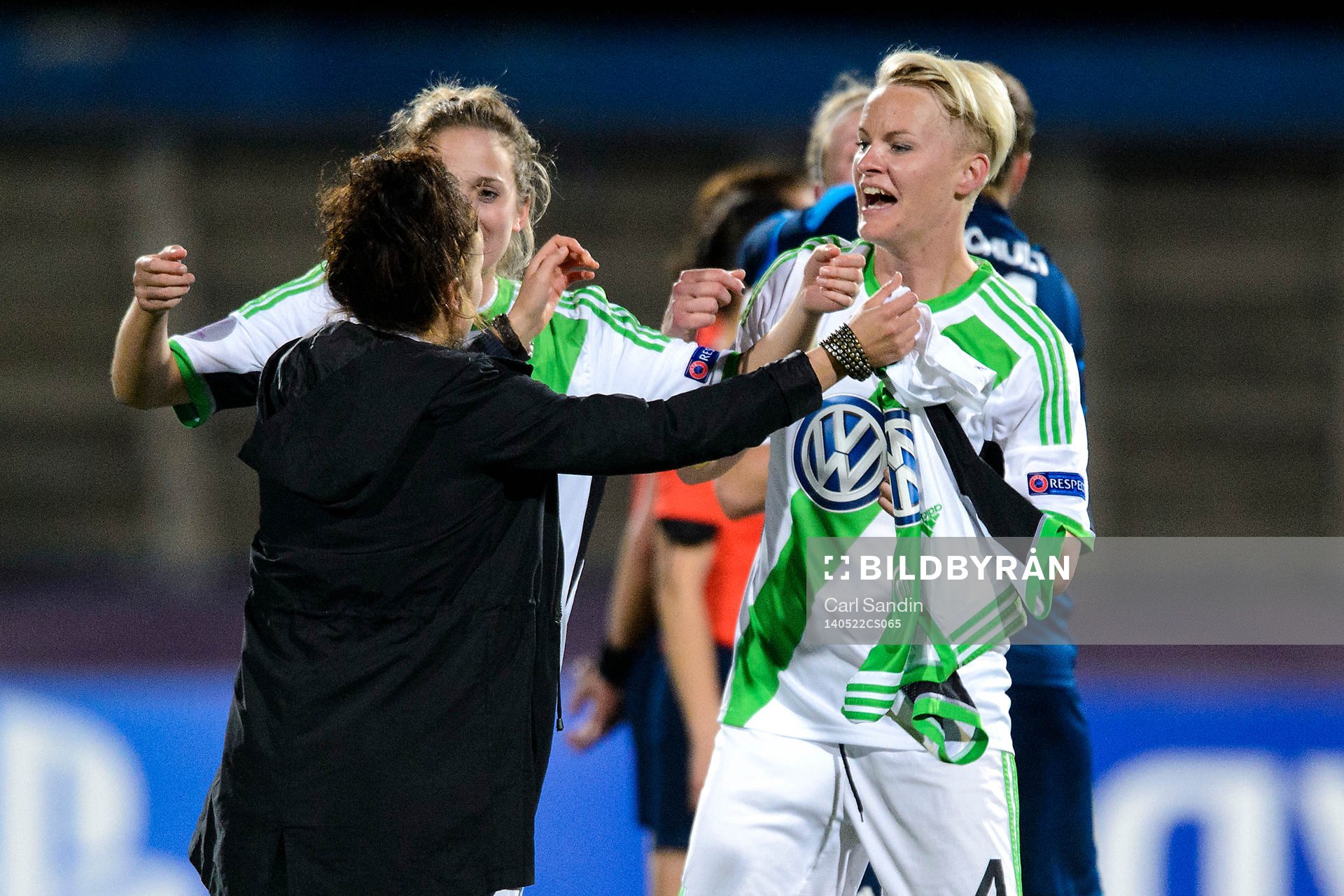 Wolfsburgs Nilla Fischer jublar