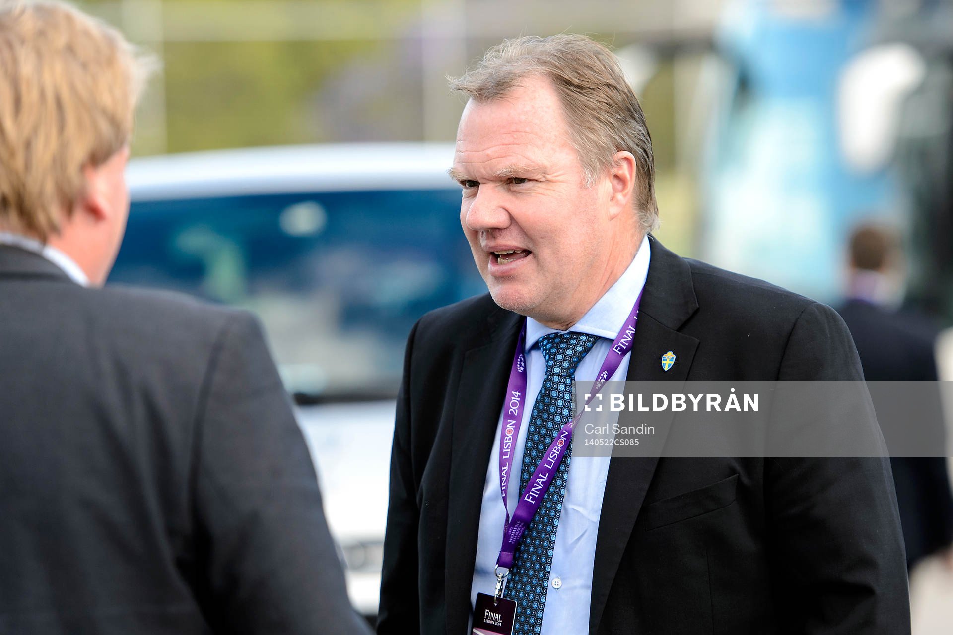 Karl-Erik Nilsson, ordförande SVFF, innan finalen i