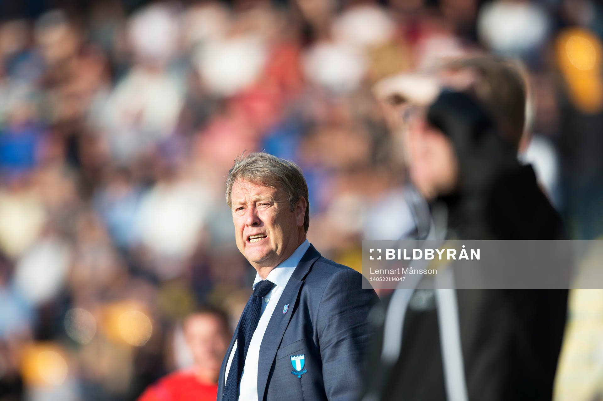 Malmös tränare Åge Hareide och Mjällbys tränare Lars