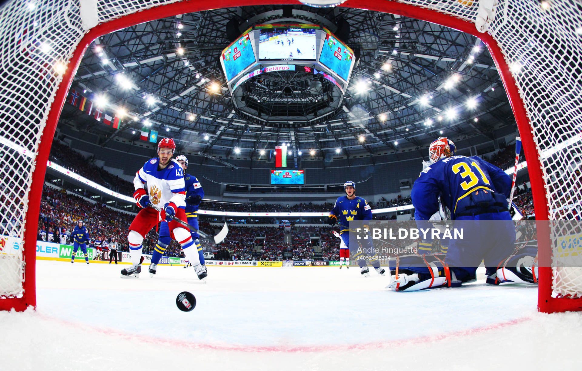 Rysslands Artyom Anisimov jublar när han se 3-1-målet