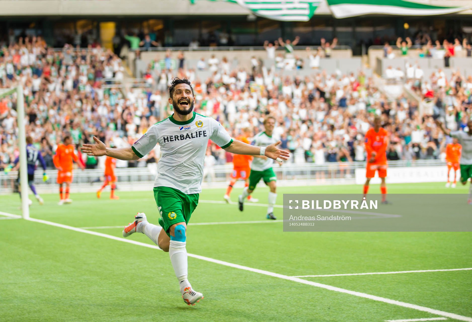 Hammarbys Pablo Piñones-Arce jublar