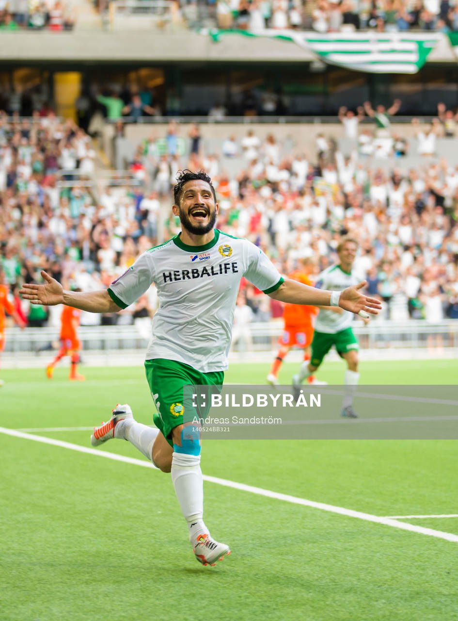 Hammarbys Pablo Piñones-Arce jublar