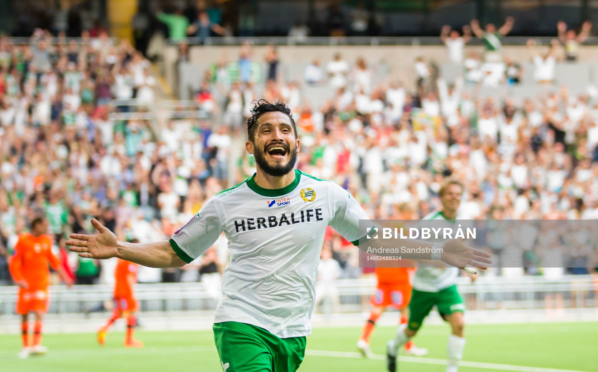 Hammarbys Pablo Piñones-Arce jublar