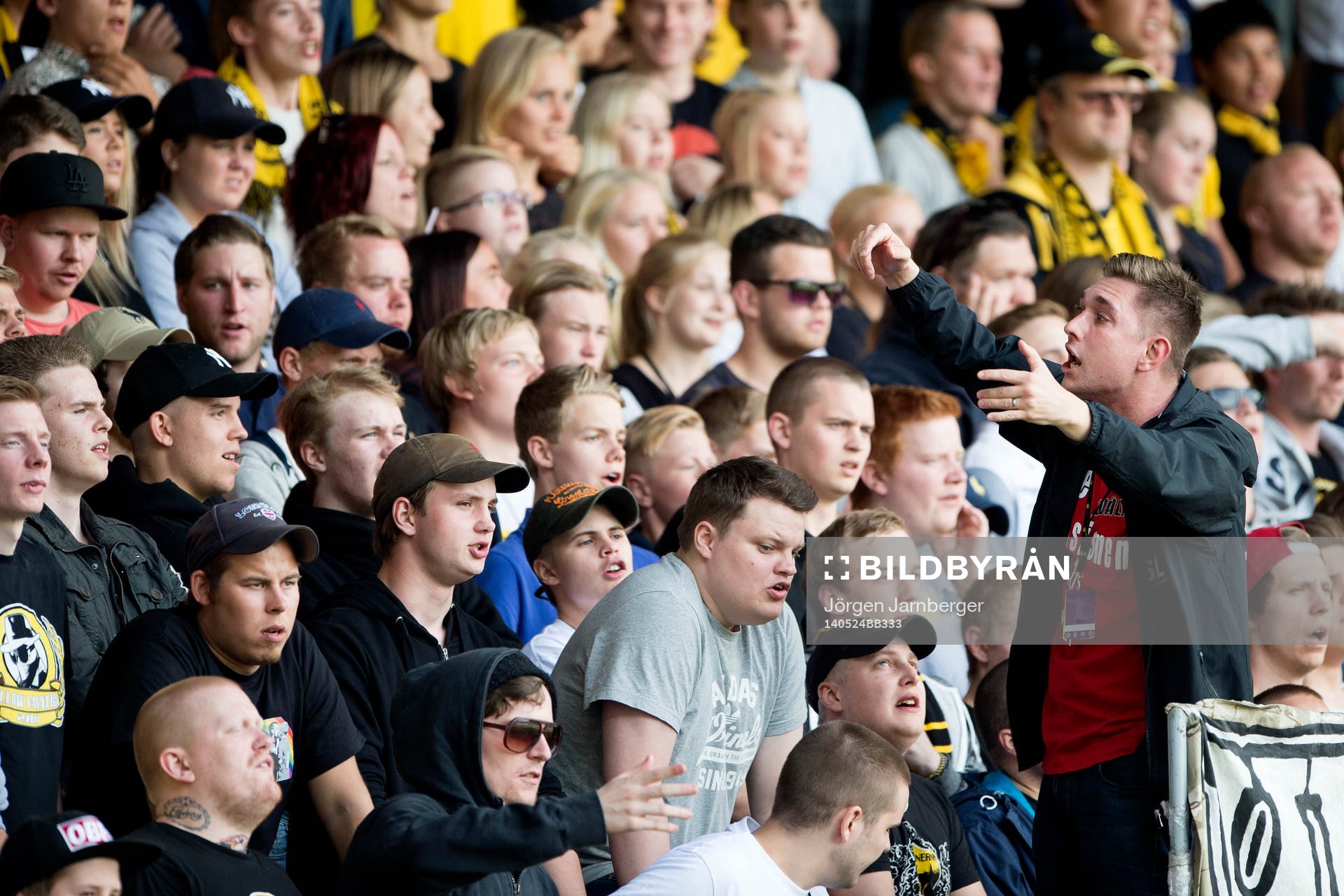 Elfsborgs supportrar på läktaren