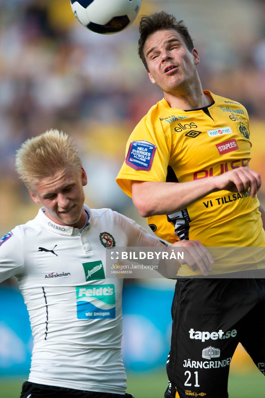 Elfsborgs Henning Hauger och Örebros Karl Holmberg