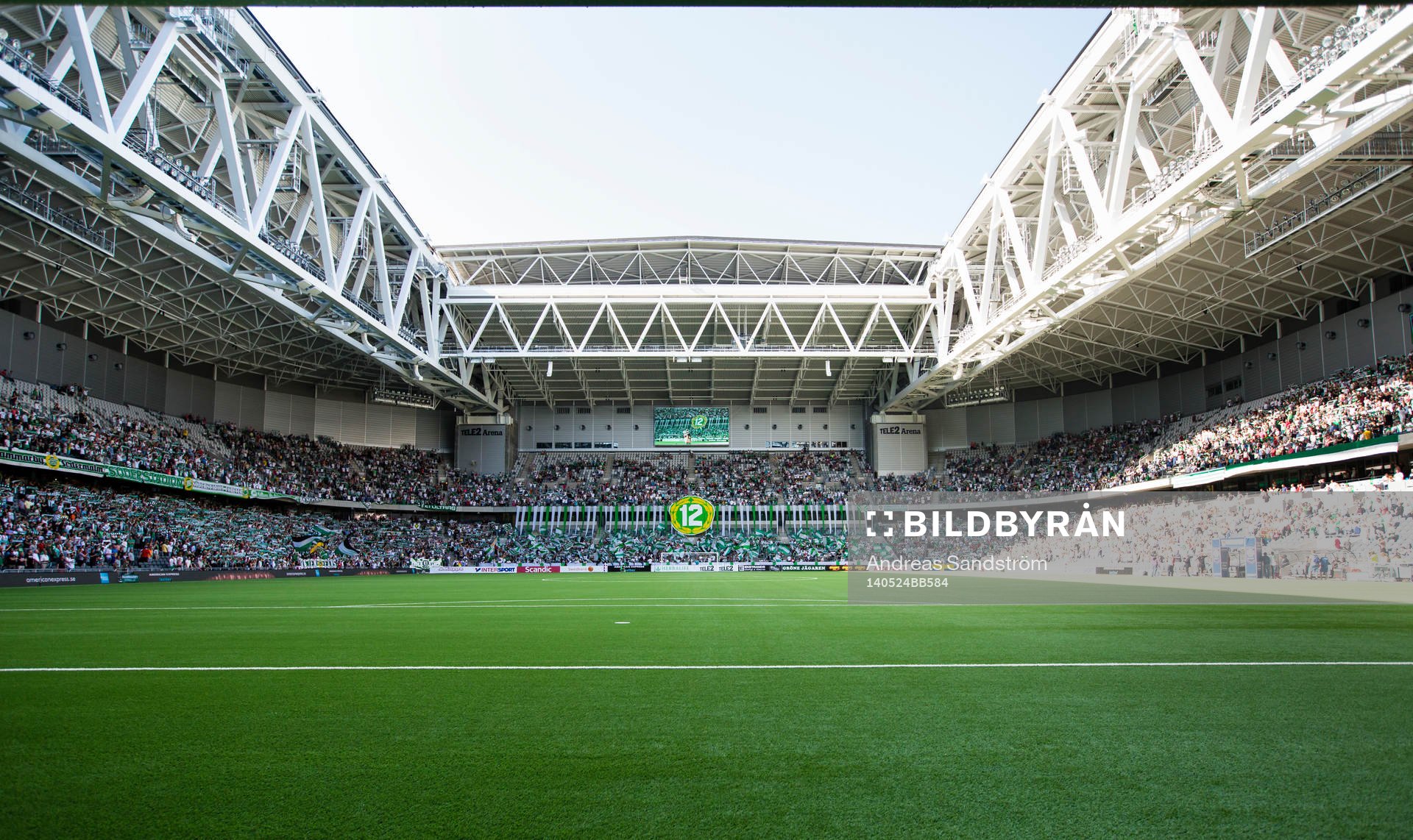 Generell vy över Tele2 Arena