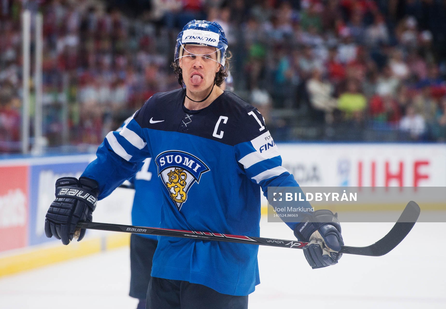 Finlands Olli Jokinen räcker ut tungan