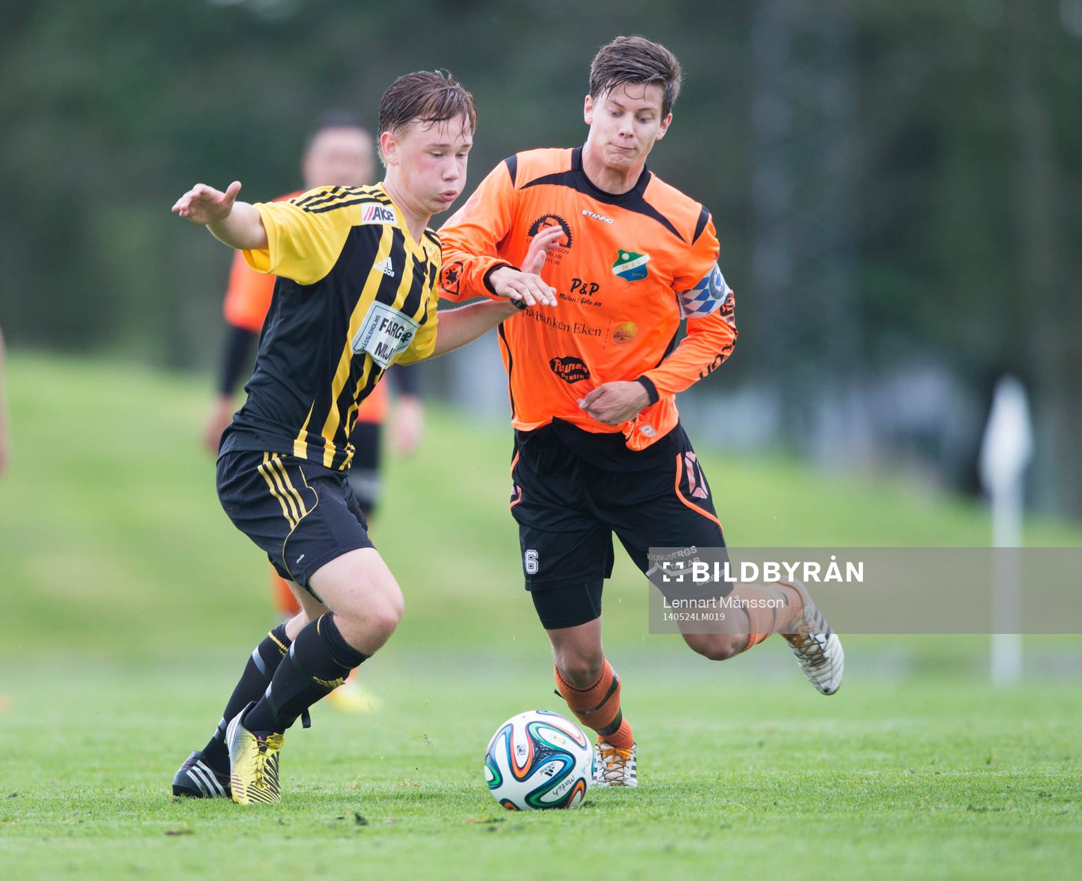 IFK Hässleholms 14-årige Theo Ekström i matchen i