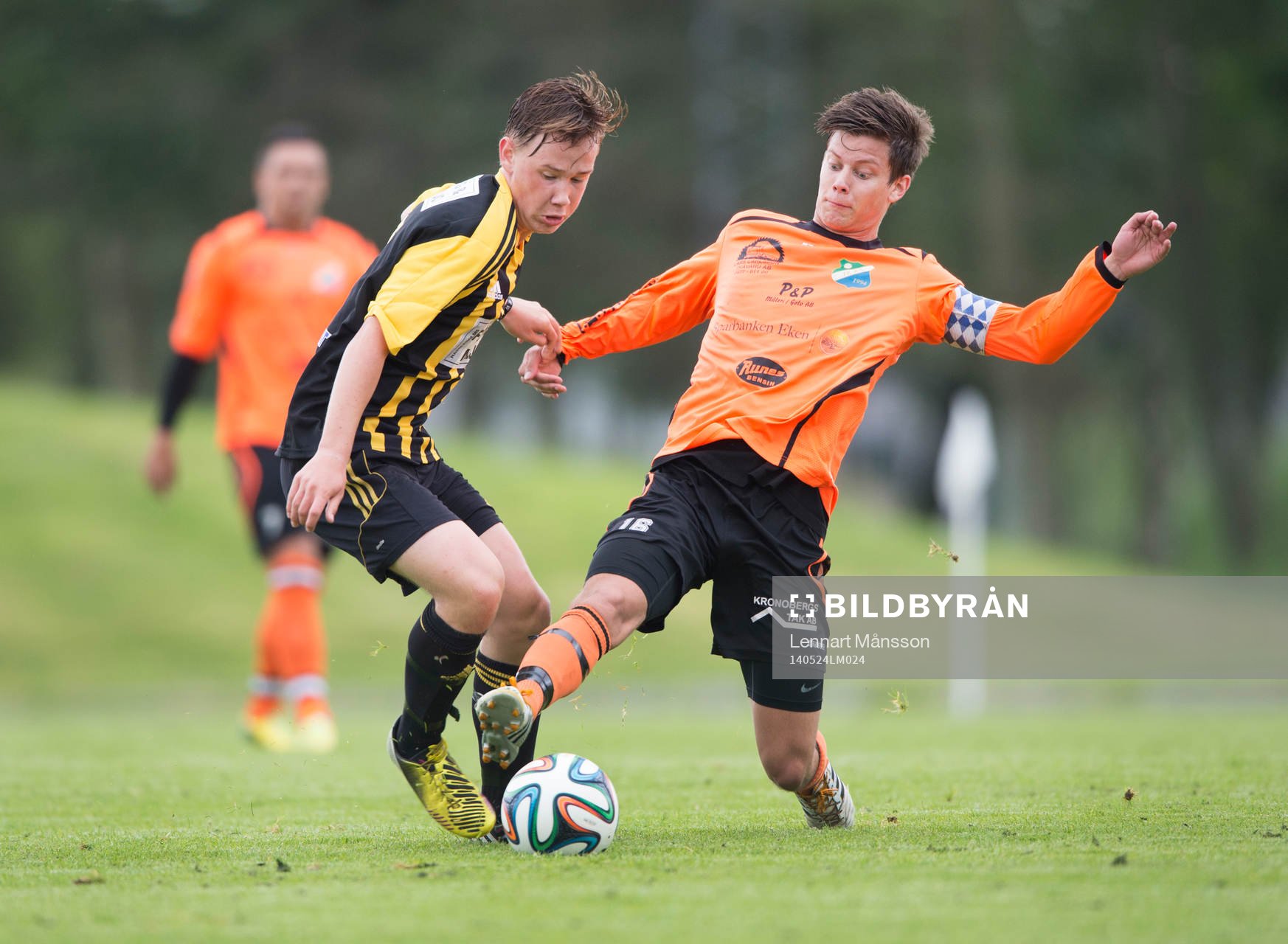 IFK Hässleholms 14-årige Theo Ekström i matchen i