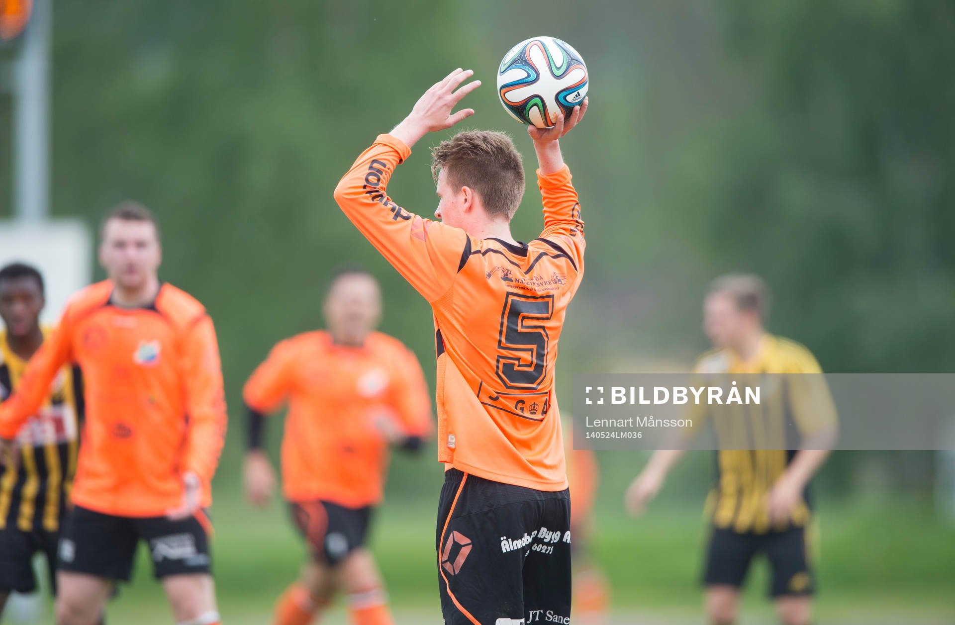Inkast i matchen i division 111 mellan IFK Hässleholm och