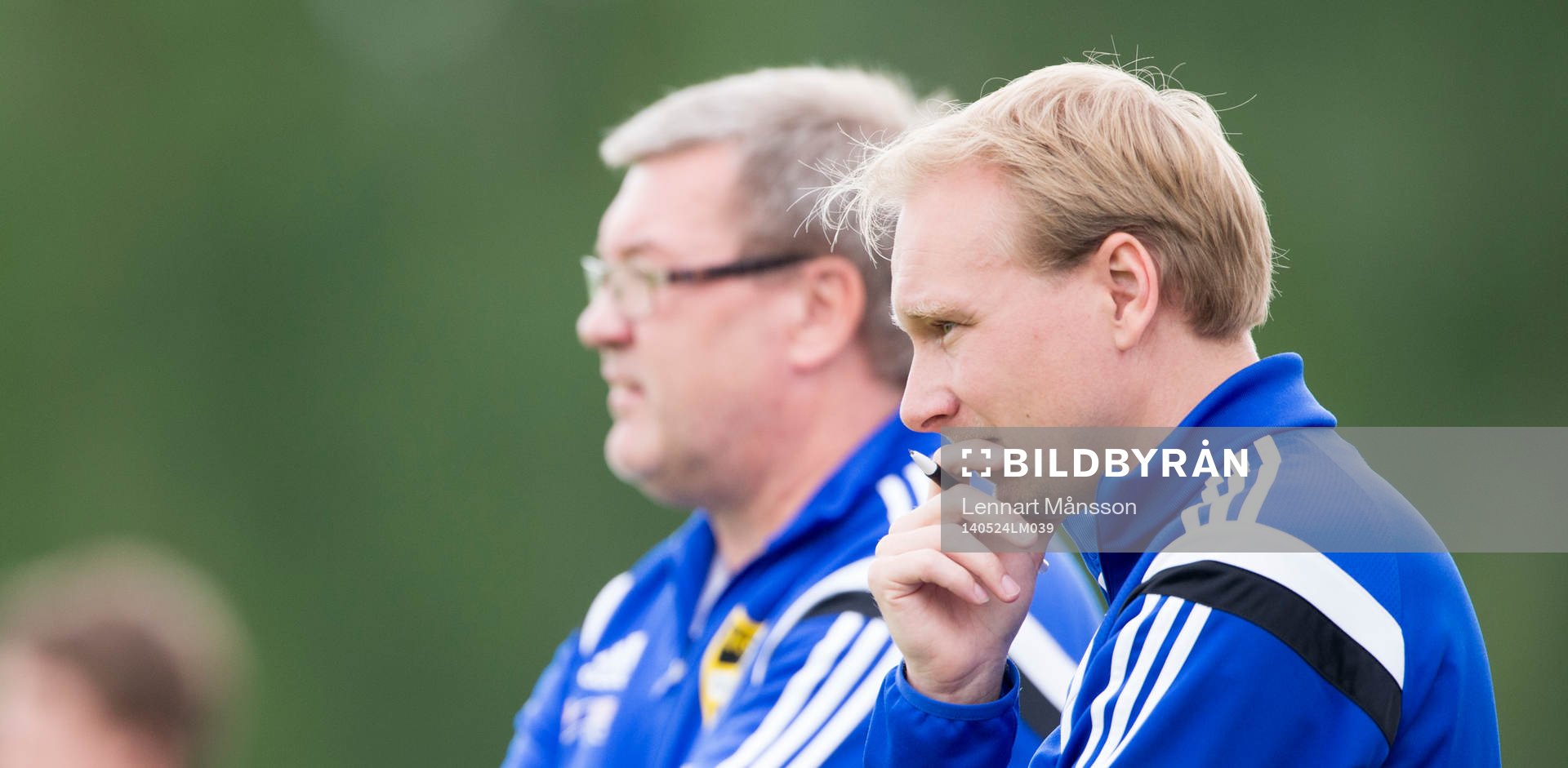 IFK Hässleholms tränare Patrik Lennartsson och Daniel