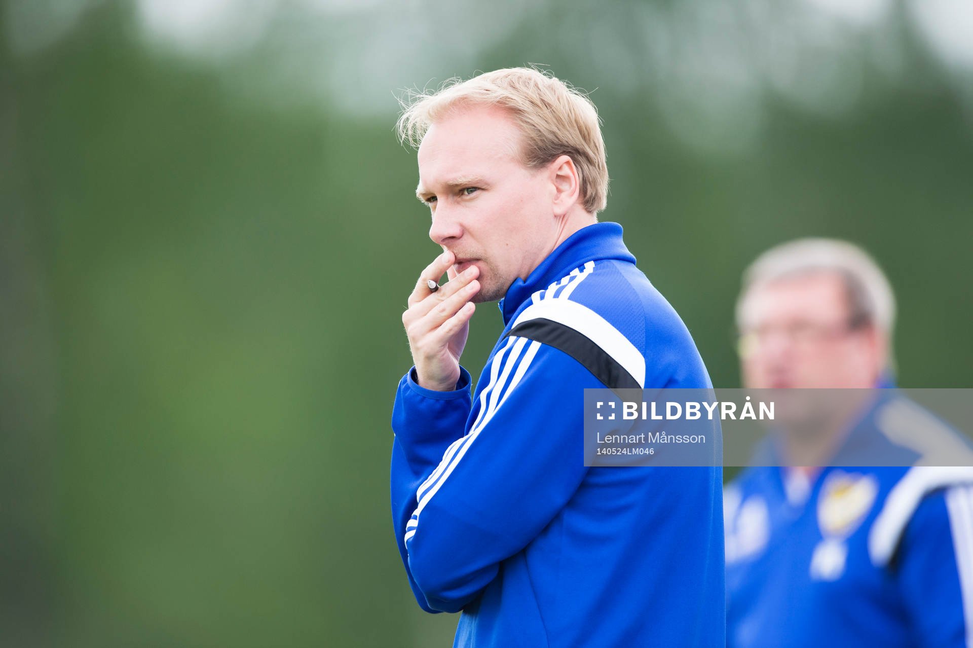 IFK Hässleholms tränare Patrik Lennartsson och Daniel
