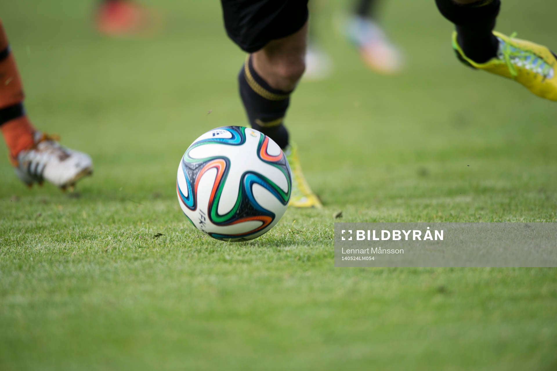 Bollkontroll i matchen i division 111 mellan IFK