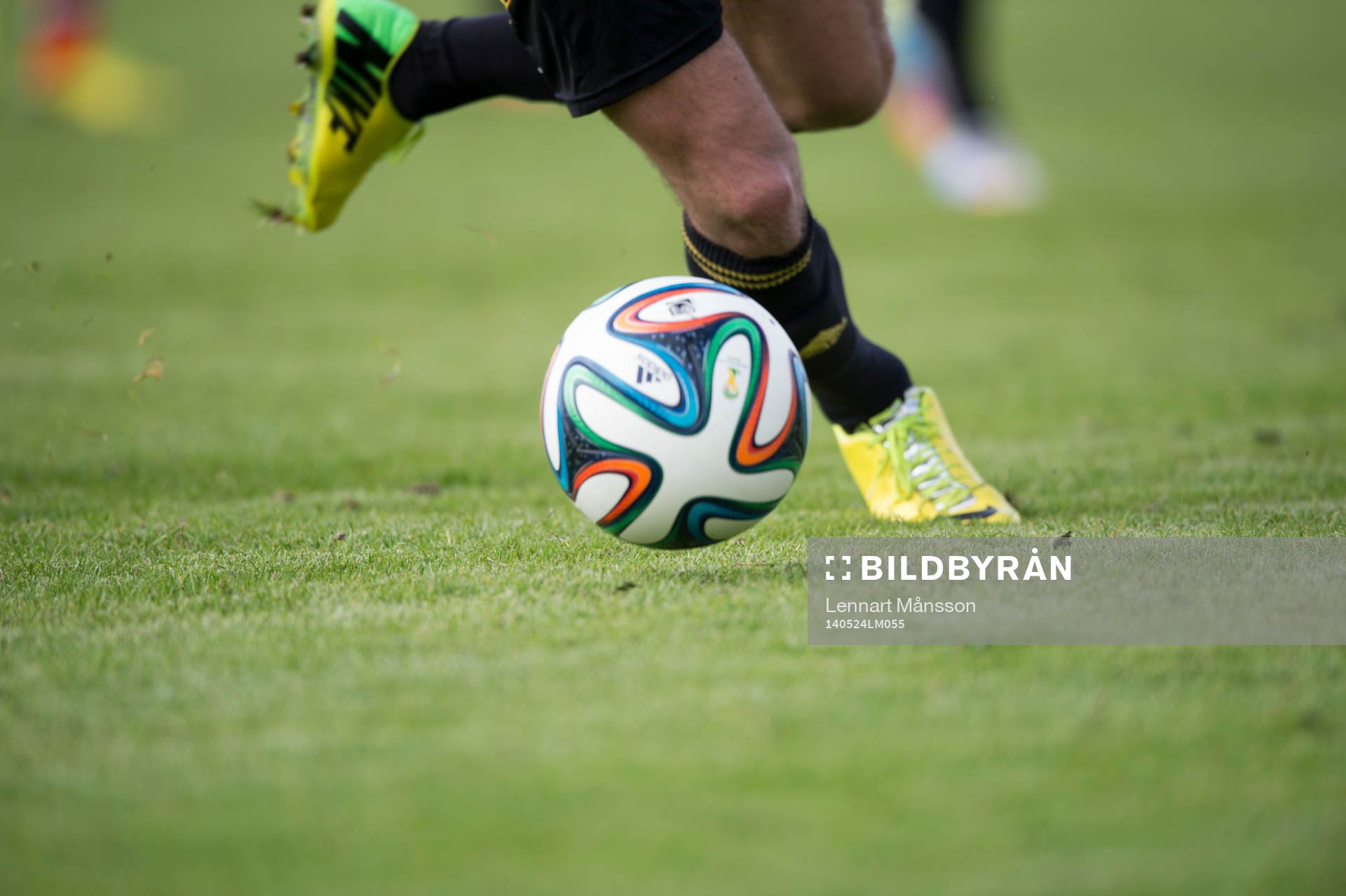 Bollkontroll i matchen i division 111 mellan IFK