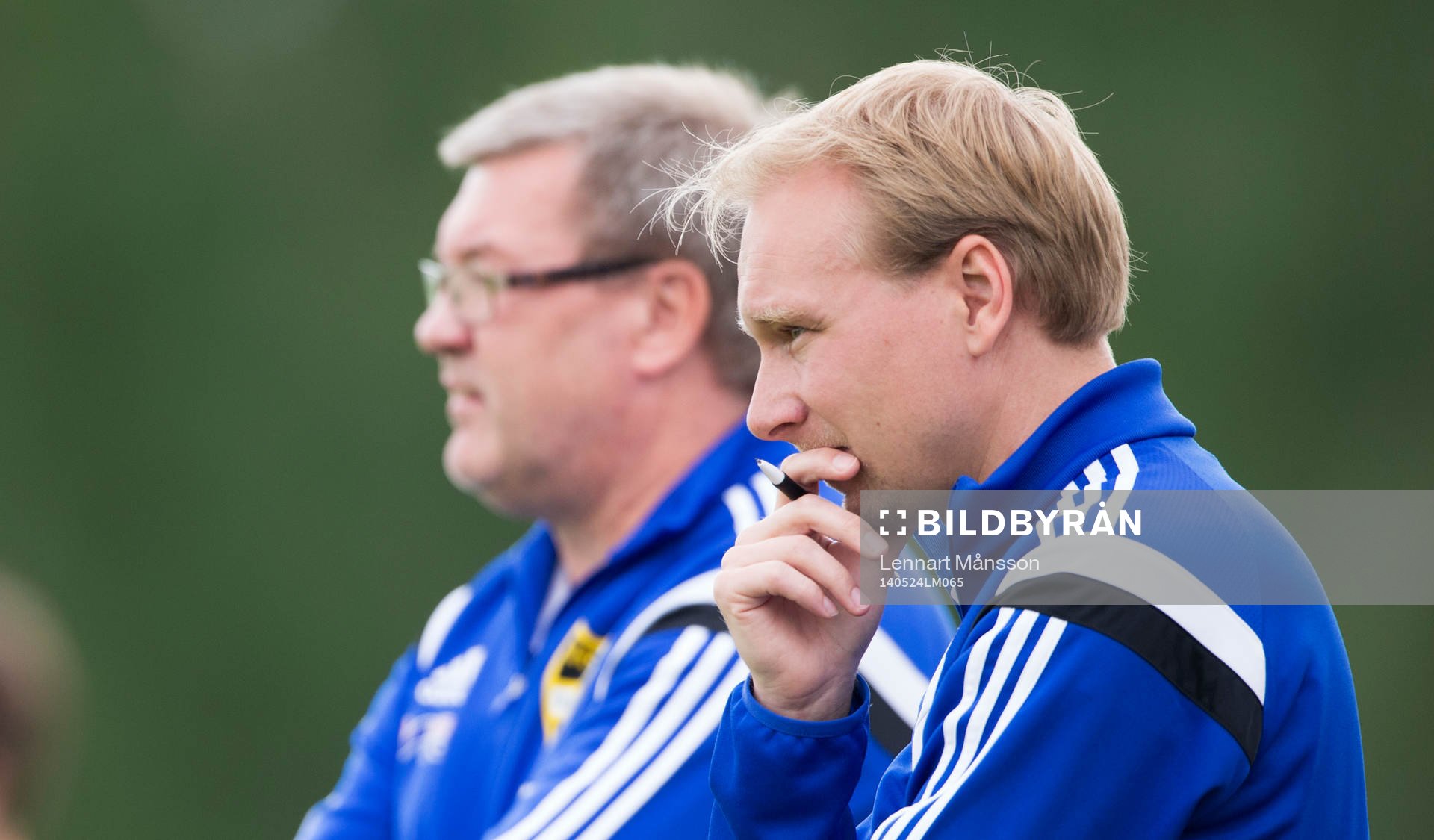 IFK Hässleholms tränare Daniel Nilsson och Patrik