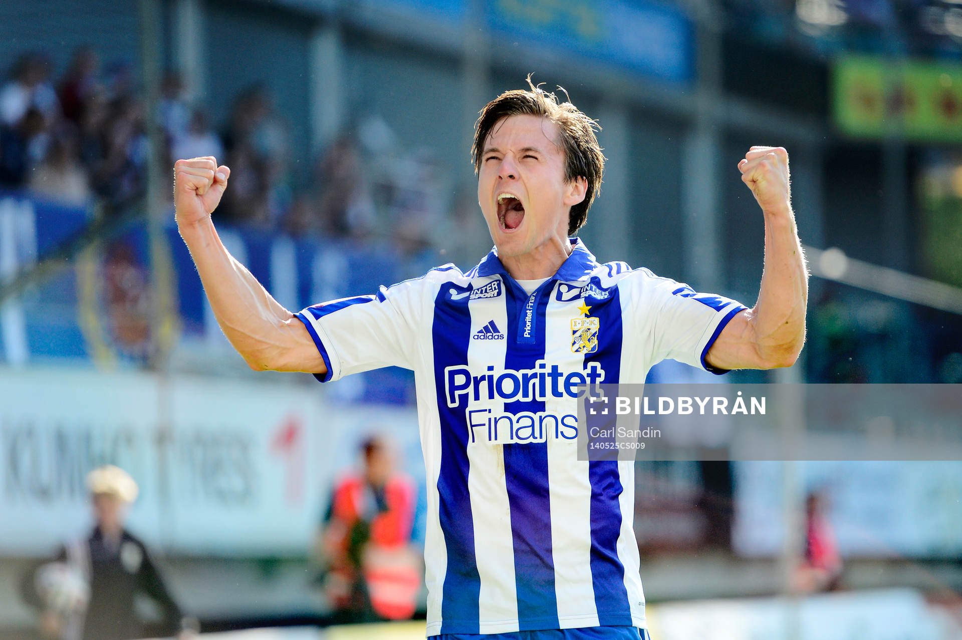 IFK Göteborgs Lasse Vibe firar