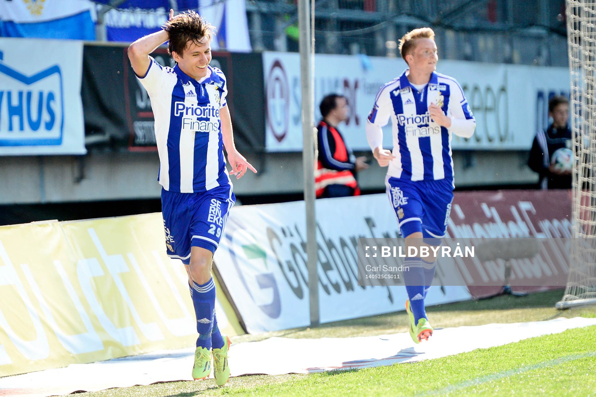 IFK Göteborgs Lasse Vibe firar