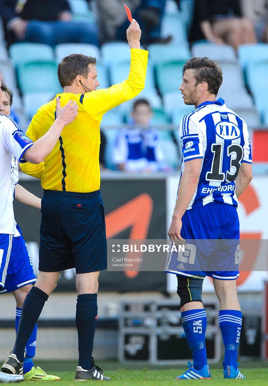 IFK Göteborgs Gustav Svensson får rött kort