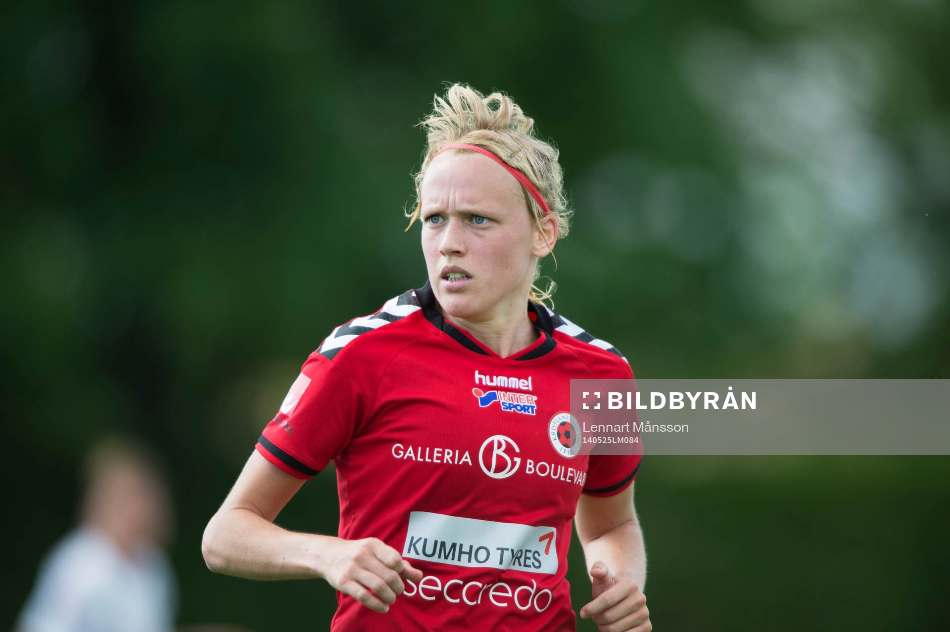 Kristianstads Linnea Liljegärd i matchen i damallsvenskan