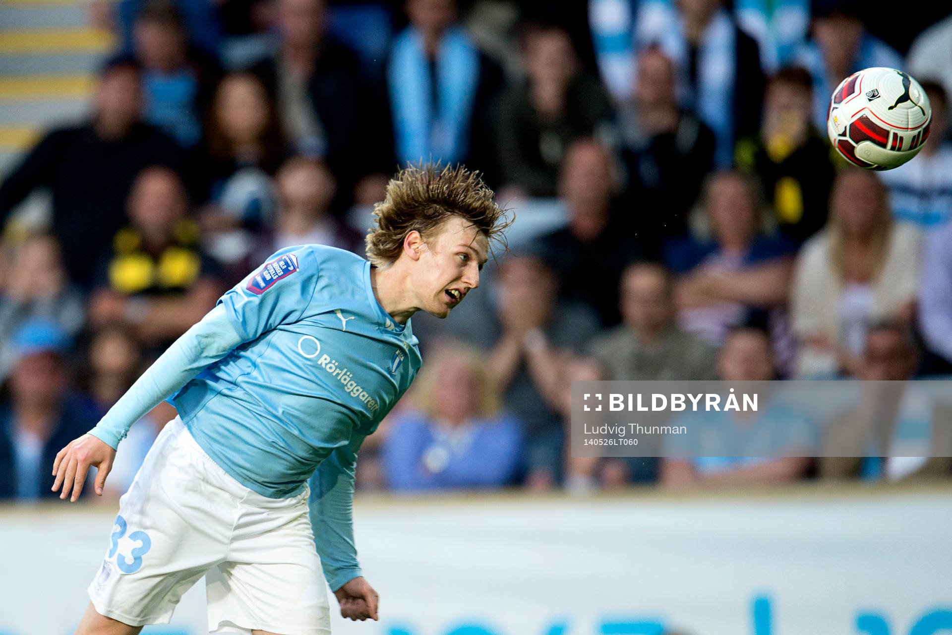 Malmö FFs Emil Forsberg nickar