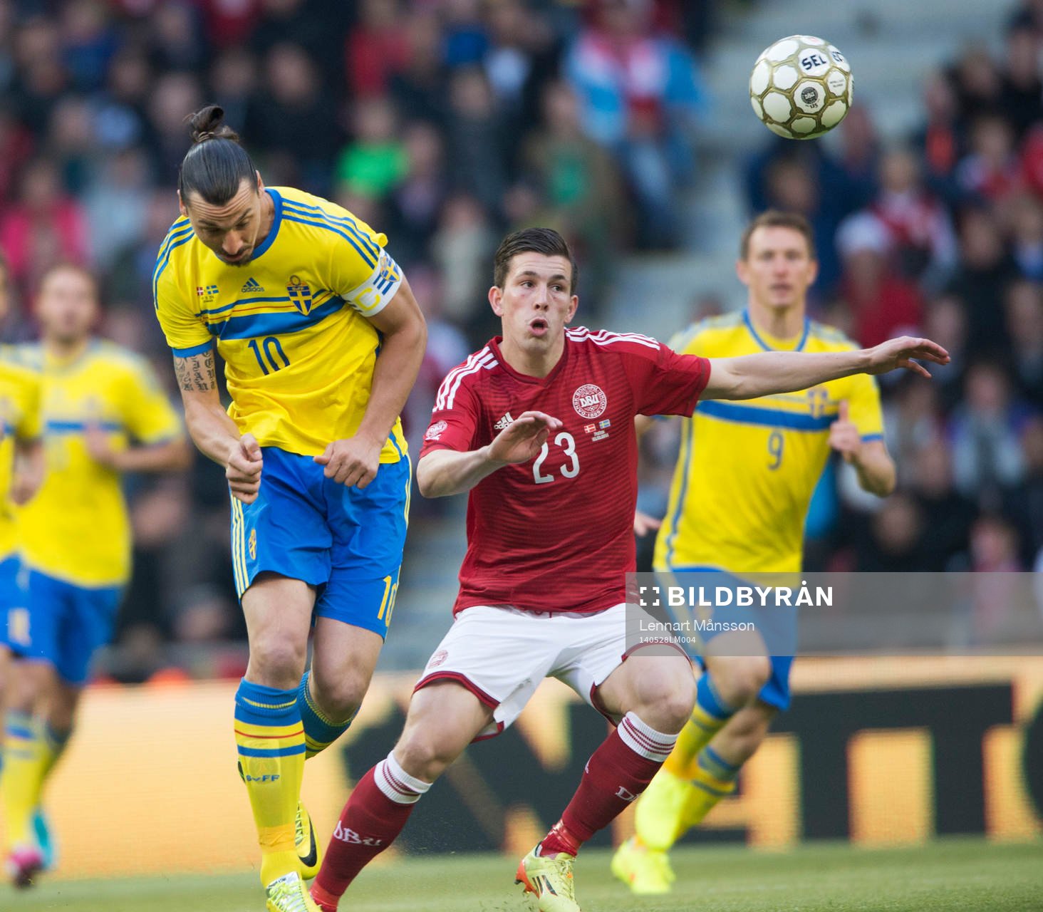 Danmarks Pierre Emile Höjbjerg och Sveriges Zlatan