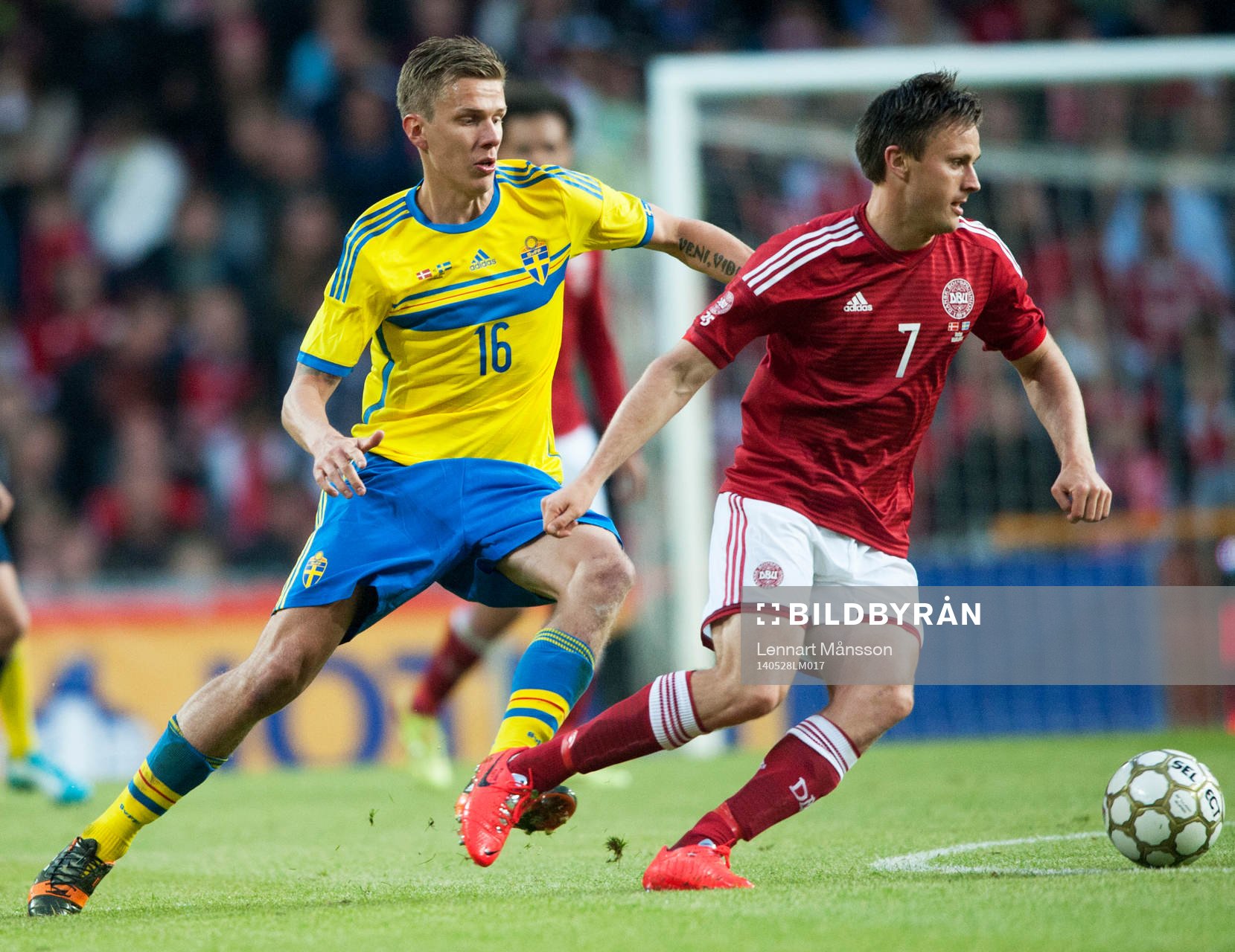 Sveriges Pontus Wernbloom jagar Danmarks William Jörgensen