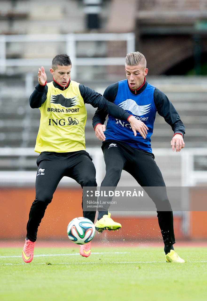 Belgiens Toby Alderweireld och Kevin Mirallas