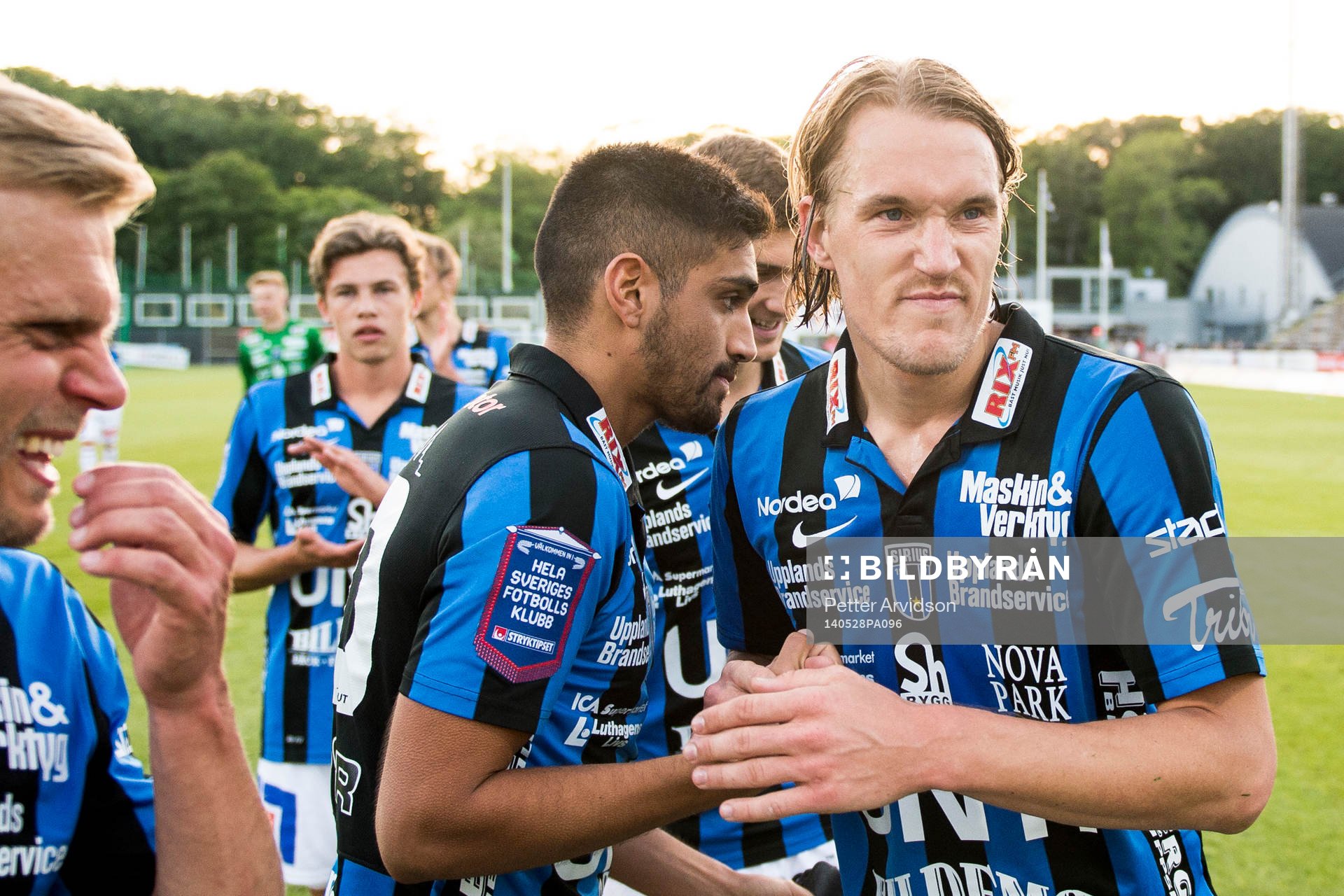 Sirius målskyttar Stefan Silva och Kim Skoglund