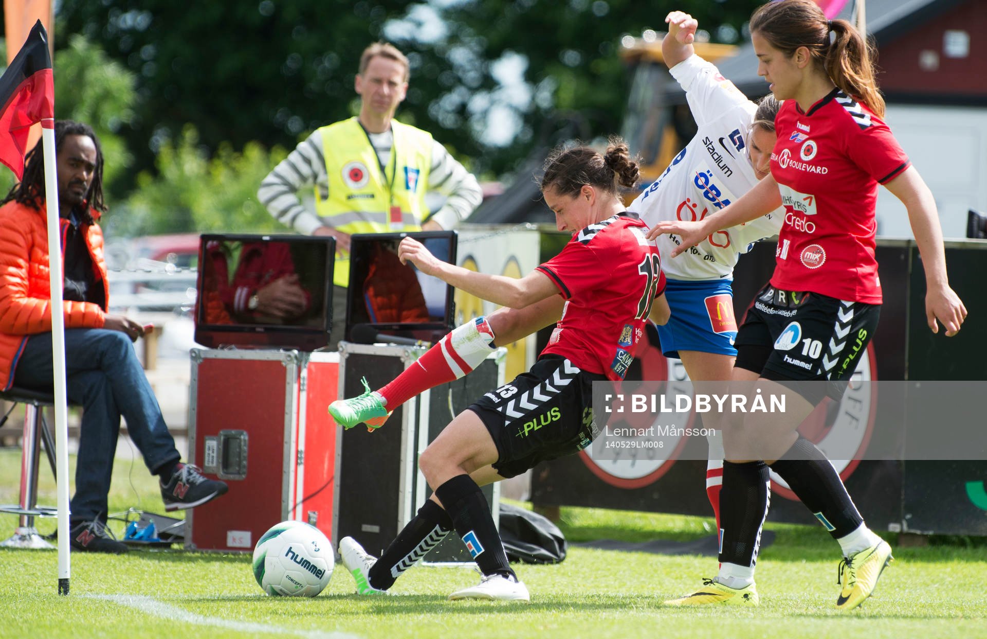 Kristianstads Johanna Rasmussen, som gjorde 1-0, med detta