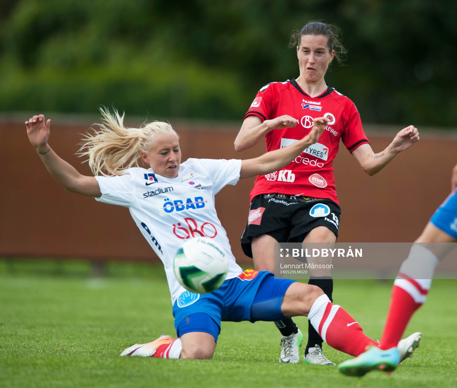Kristianstads Johanna Rasmussen i matchen i semifinalen i