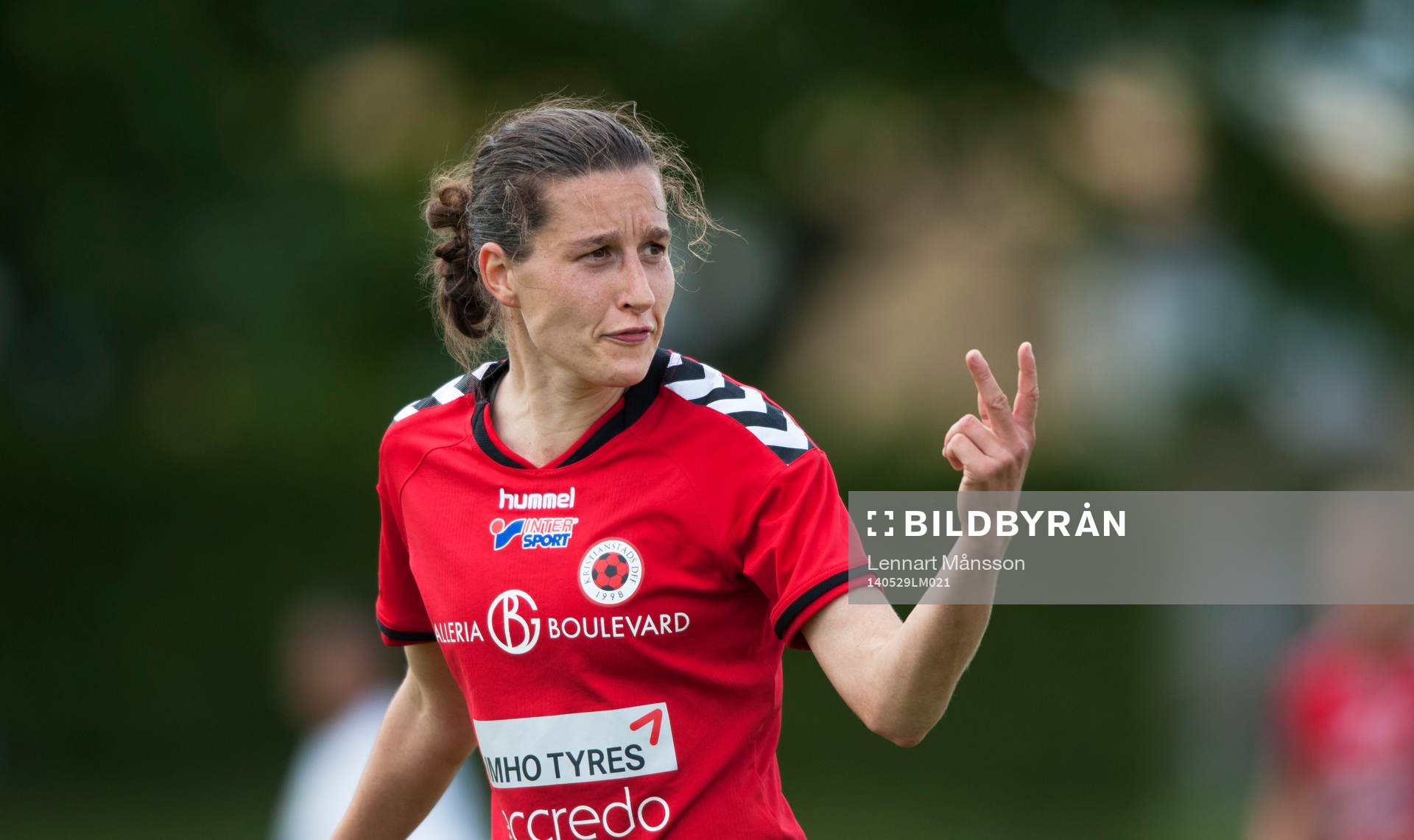 Kristianstads Johanna Rasmussen, som gjorde 1-0, i matchen