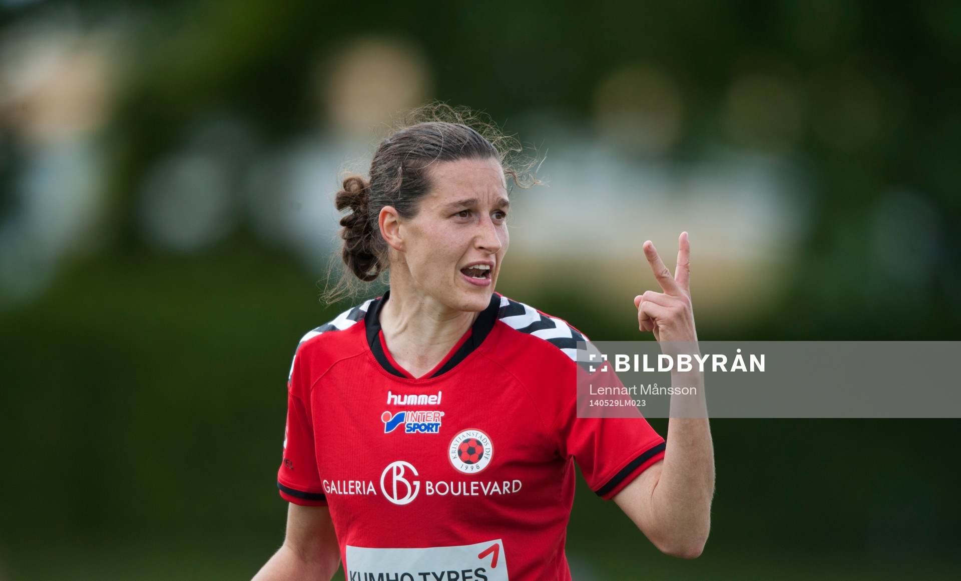 Kristianstads Johanna Rasmussen, som gjorde 1-0, i matchen