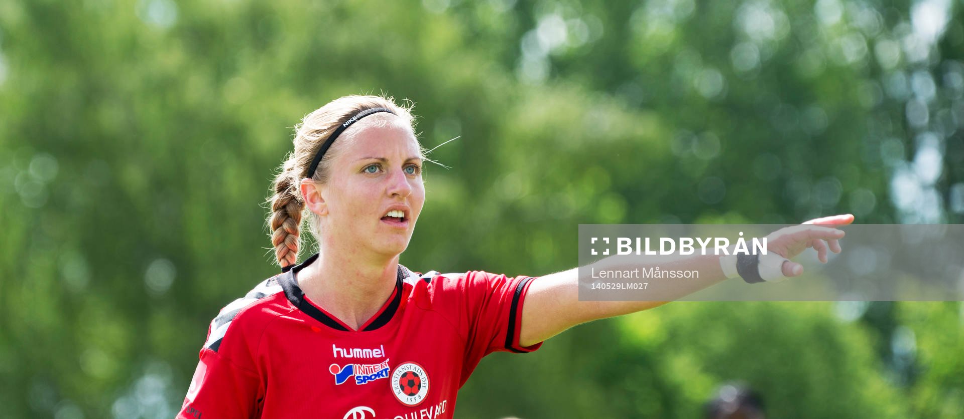 Kristianstads Gudny Björk Odinsdottir i matchen i